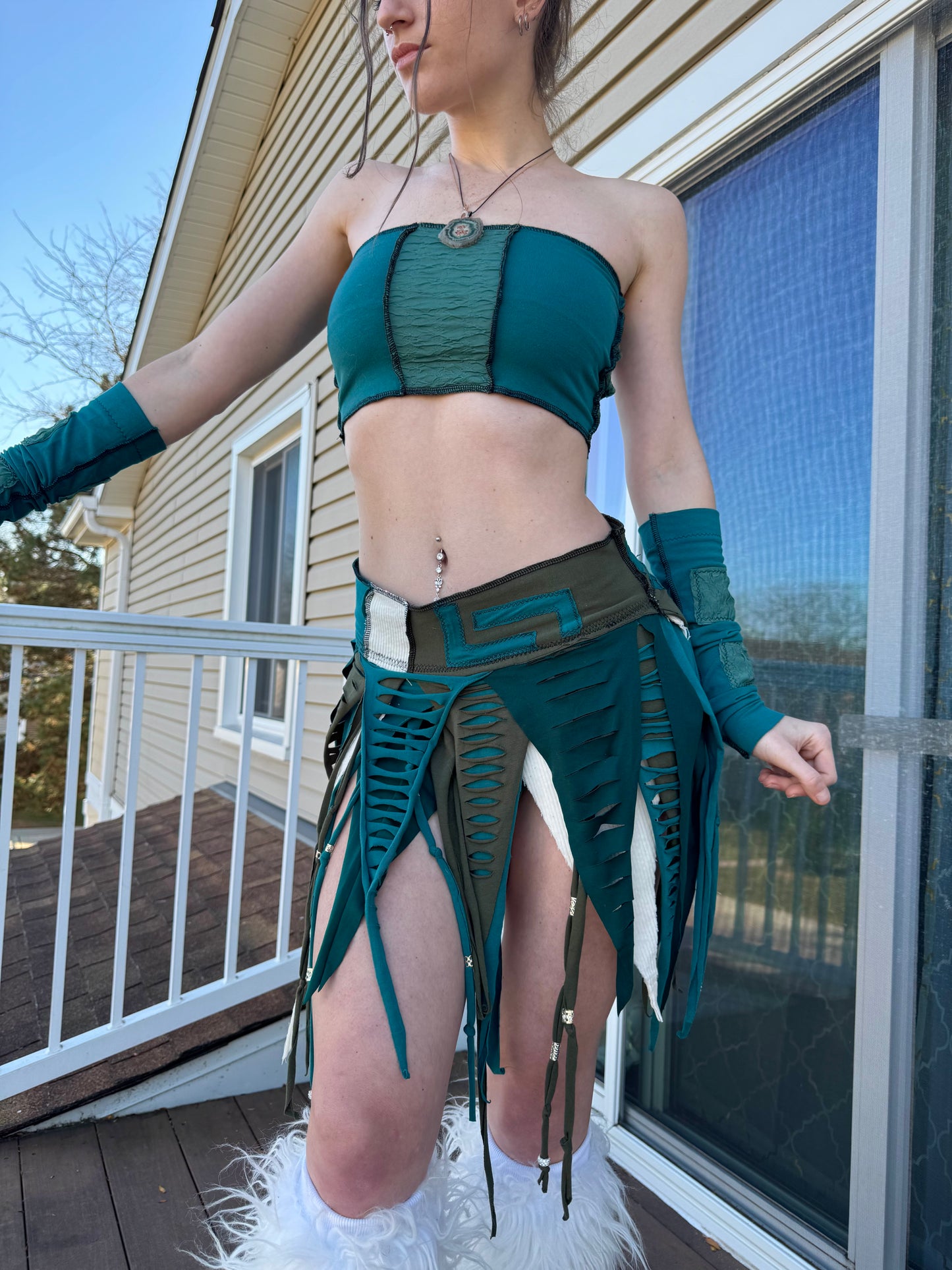 TEAL 4 PIECE UPCYCLED FAIRY SET