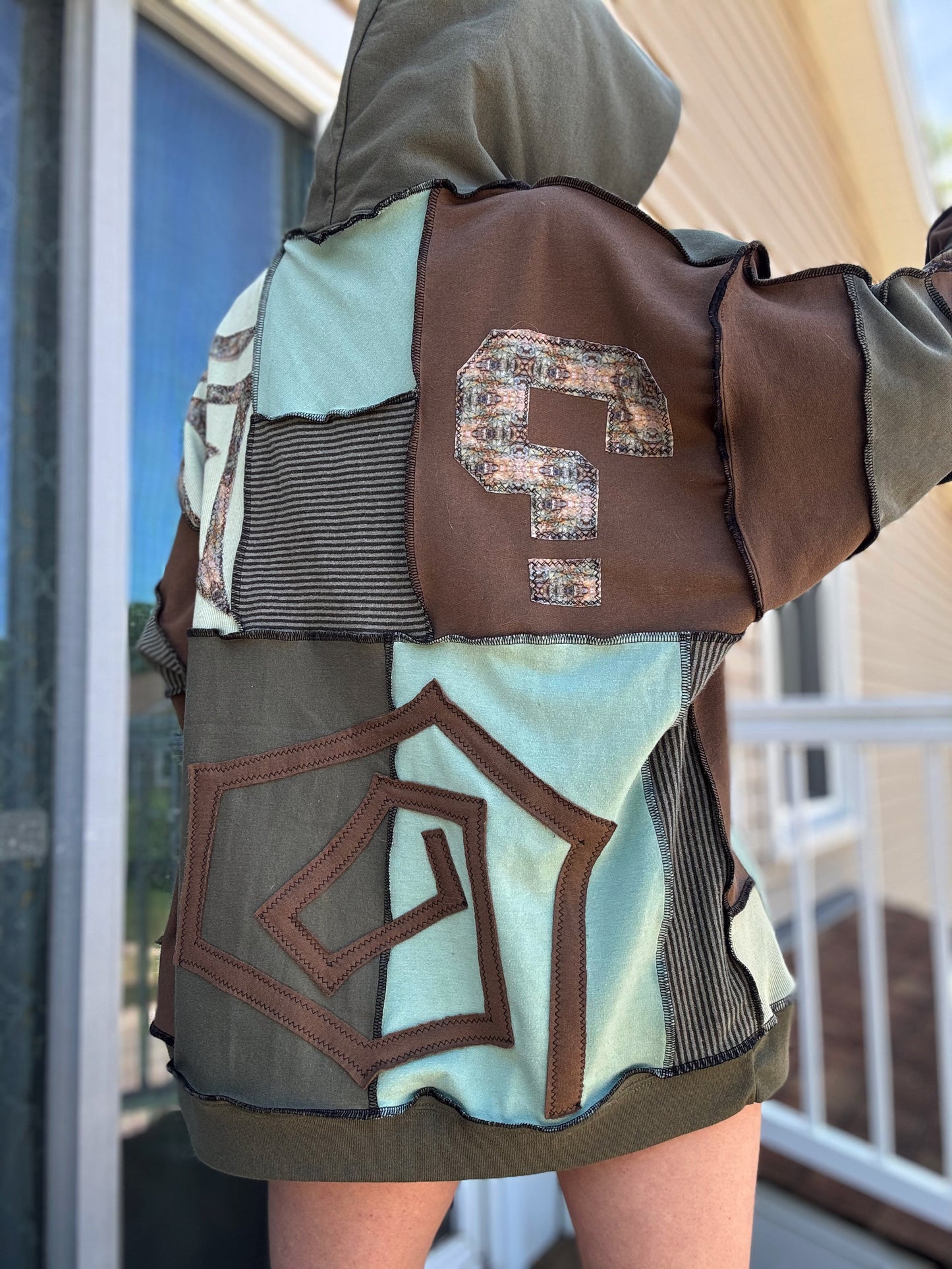 UPCYCLED TIPPER PATCHWORK HOODIE