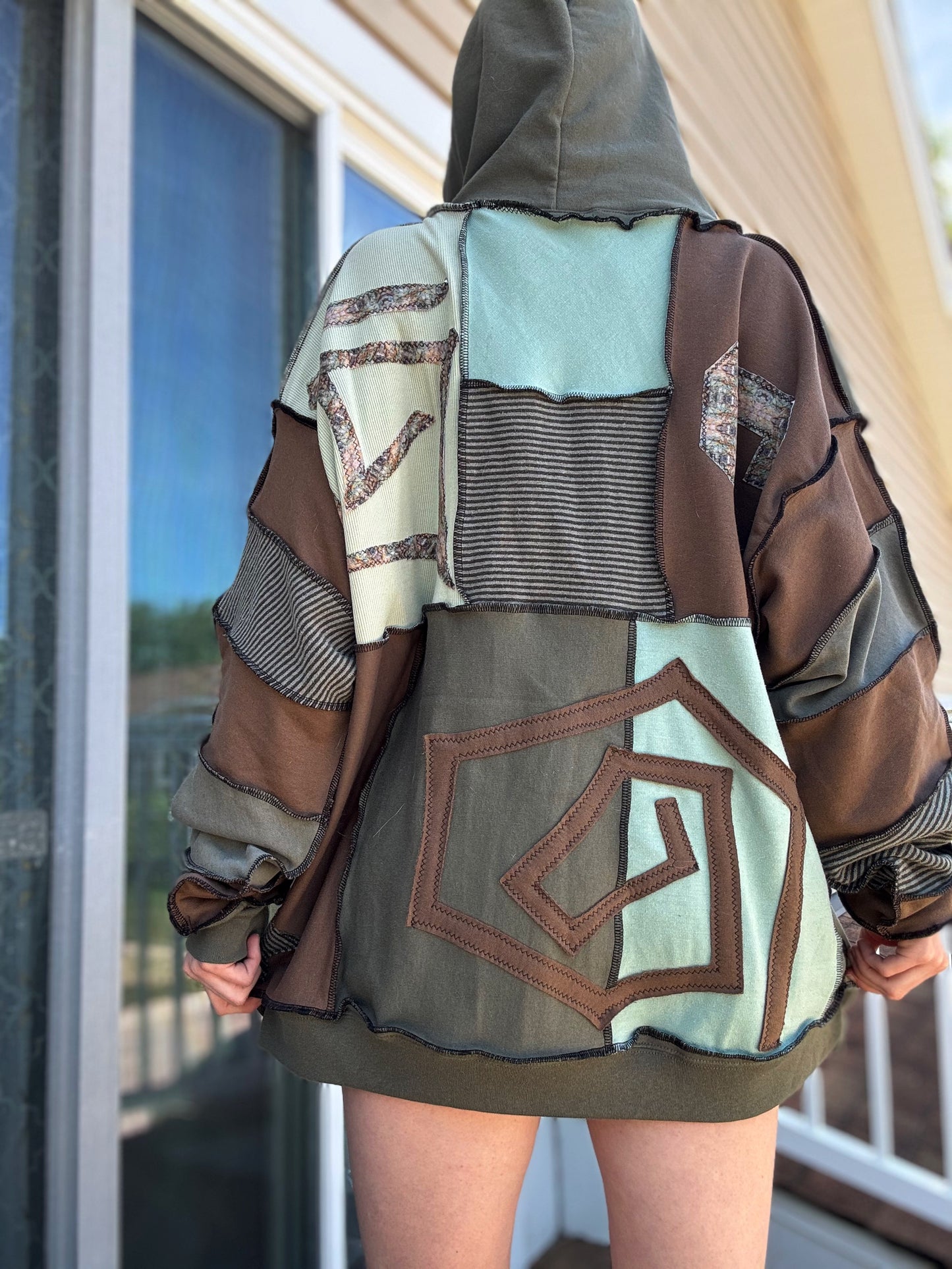 UPCYCLED TIPPER PATCHWORK HOODIE