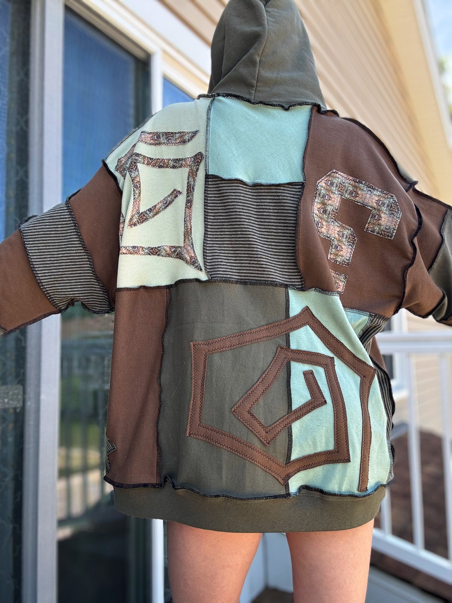 UPCYCLED TIPPER PATCHWORK HOODIE