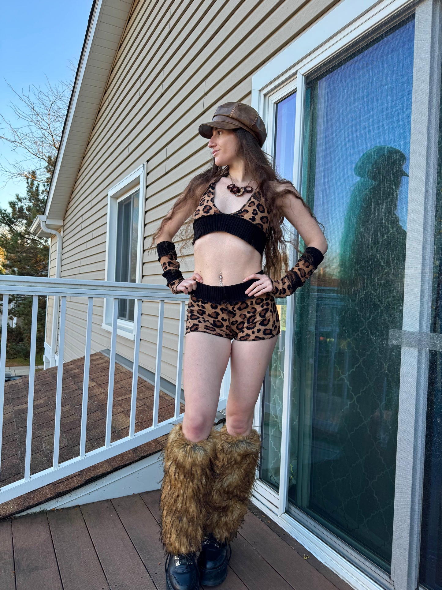 4 PIECE UPCYCLED CHEETAH SET