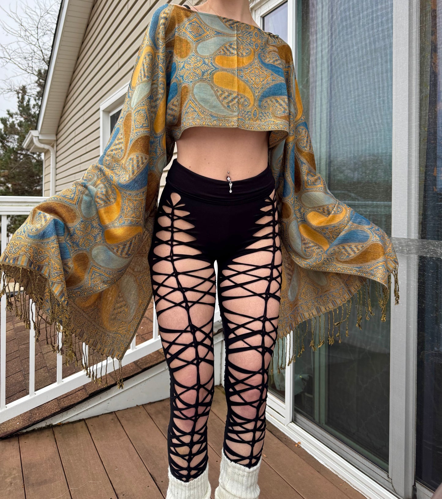 DREAMSICLE PASHMINA TOP