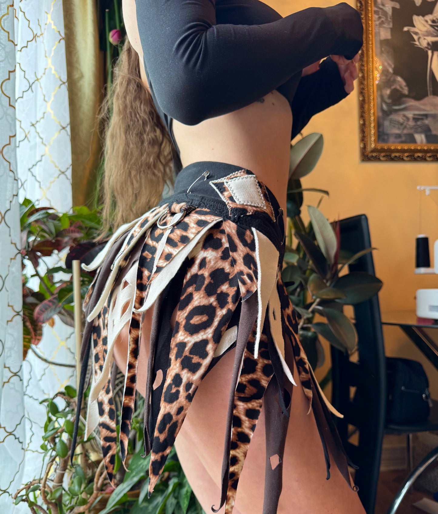 LEOPARD UPCYCLED FAIRY SKIRT