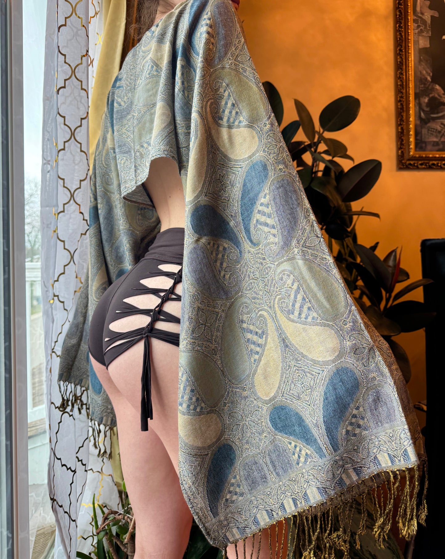 ASHY GREY PASHMINA TOP