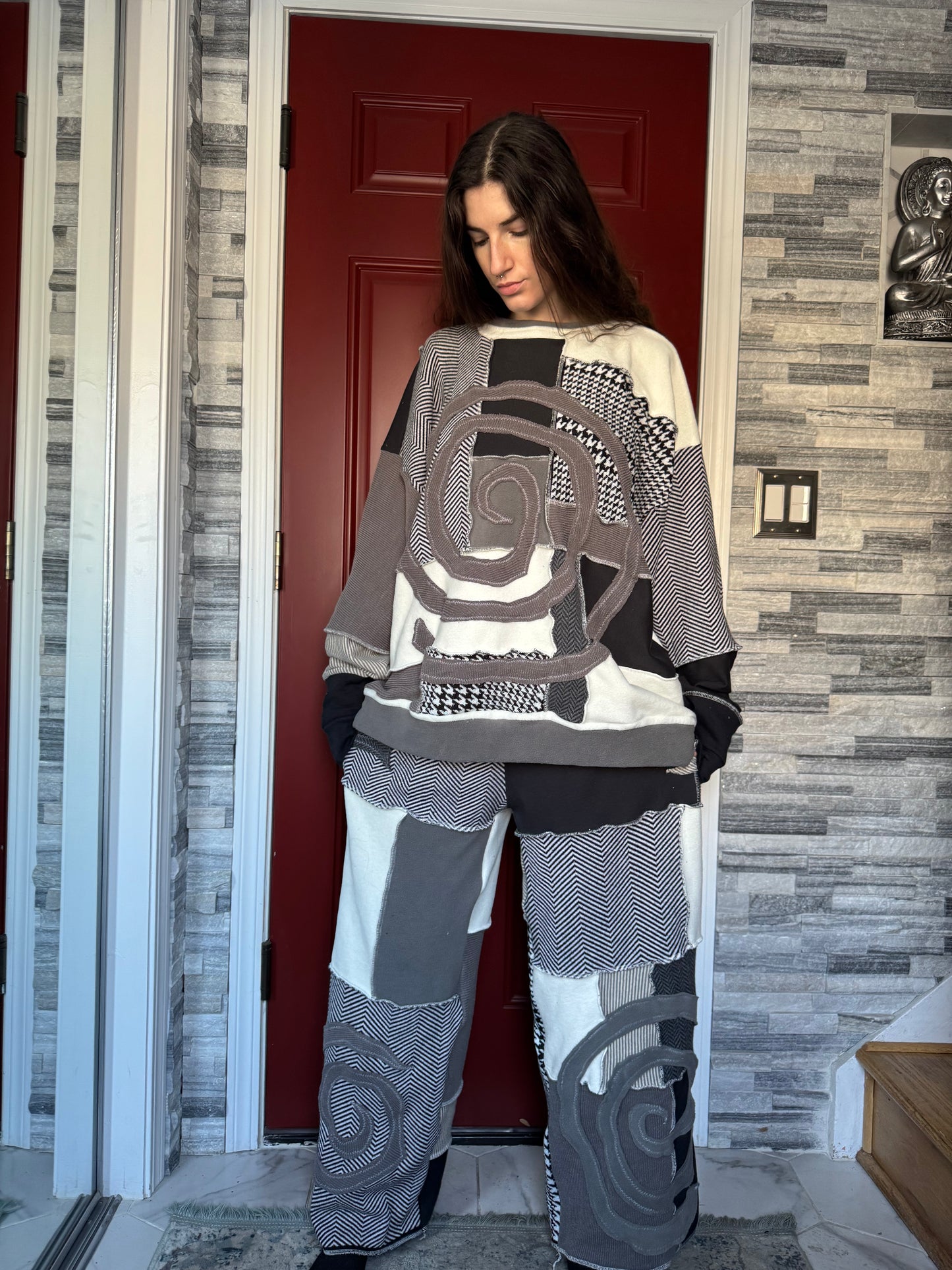 UPCYCLED MONOCHROME PANTS