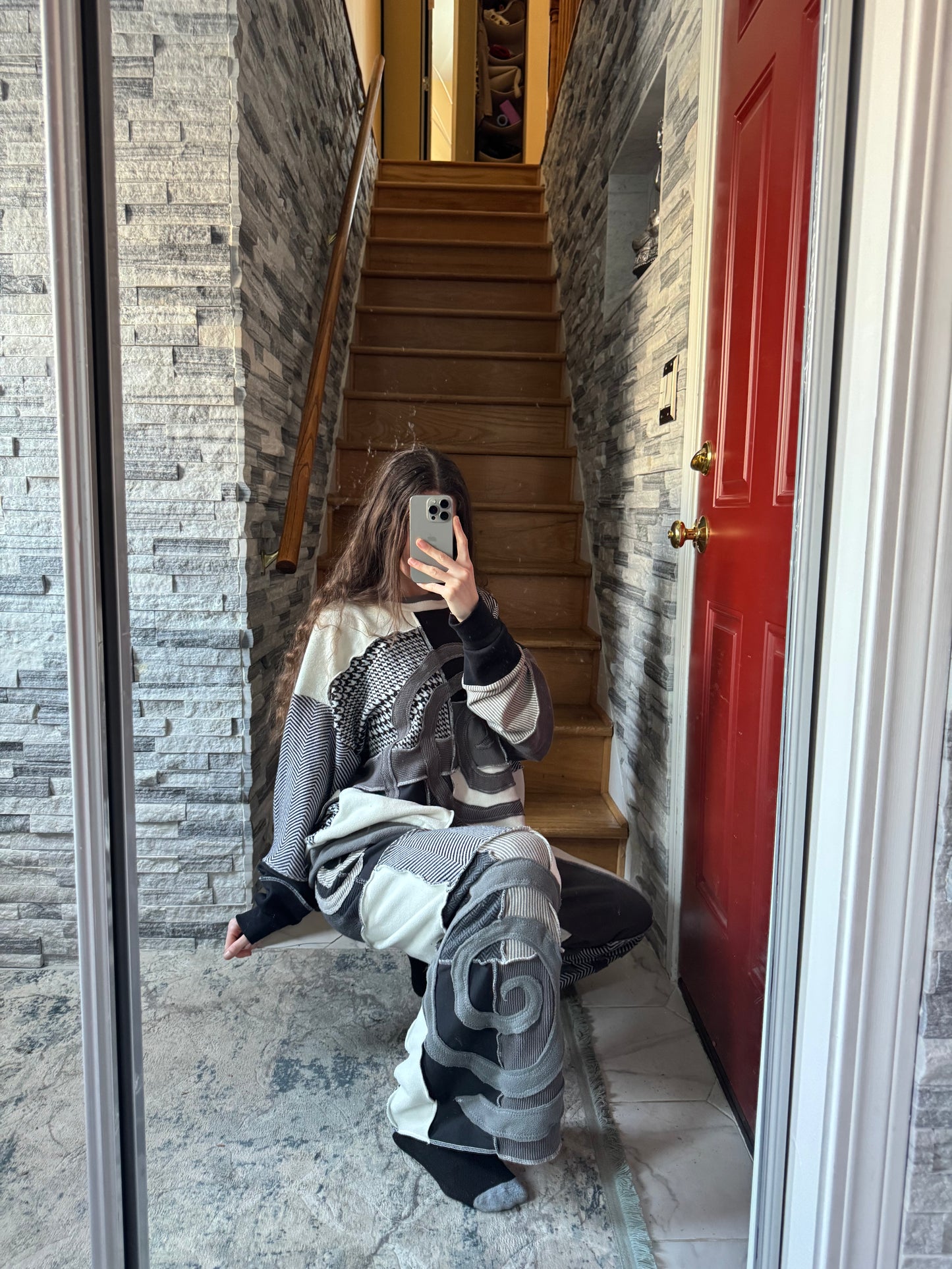 UPCYCLED MONOCHROME PANTS