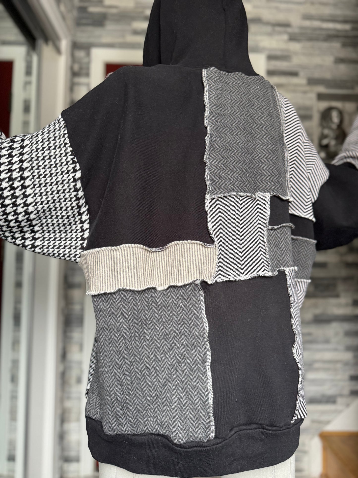 UPCYCLED MONOCHROME HOODIE