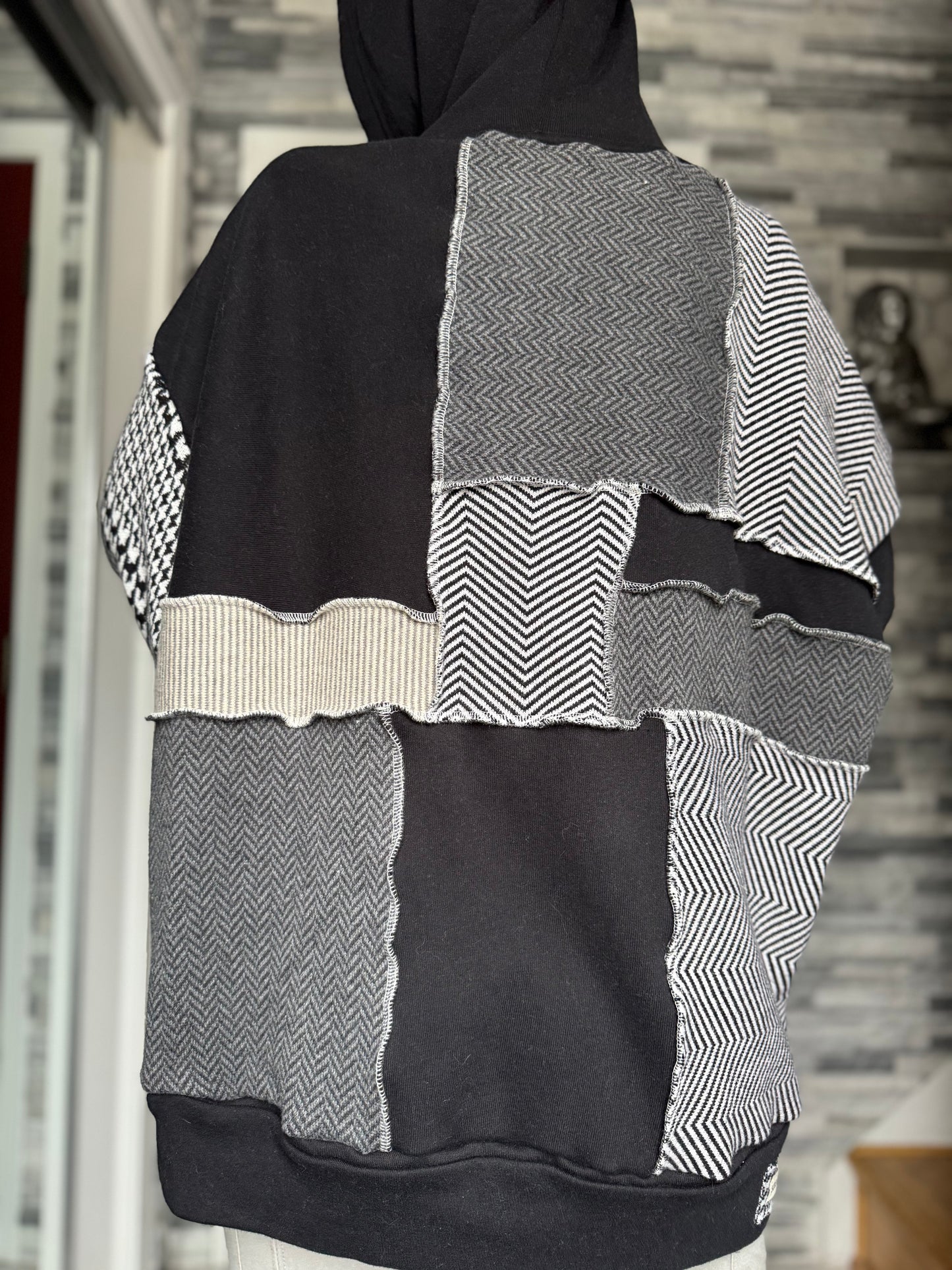 UPCYCLED MONOCHROME HOODIE