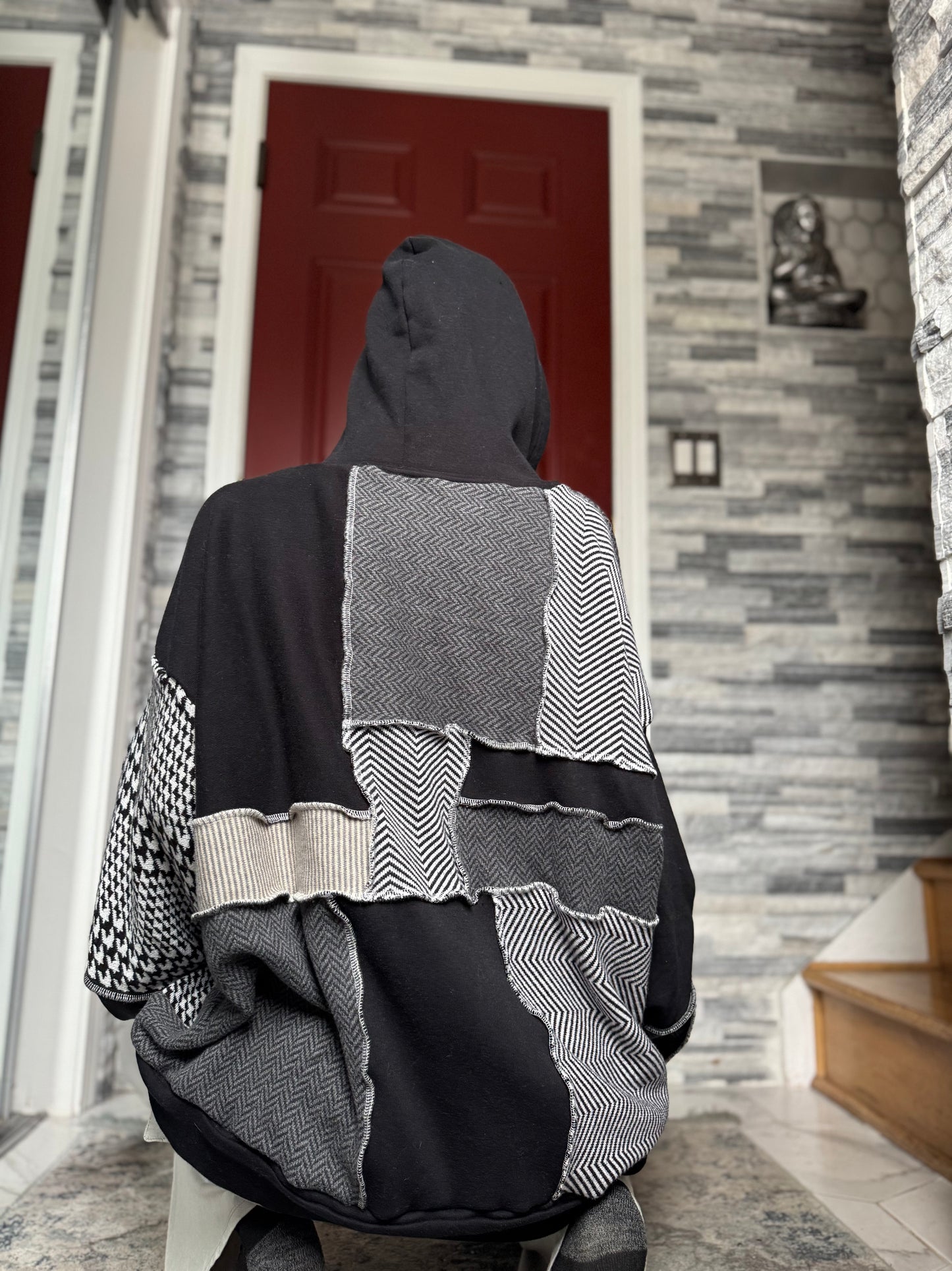 UPCYCLED MONOCHROME HOODIE