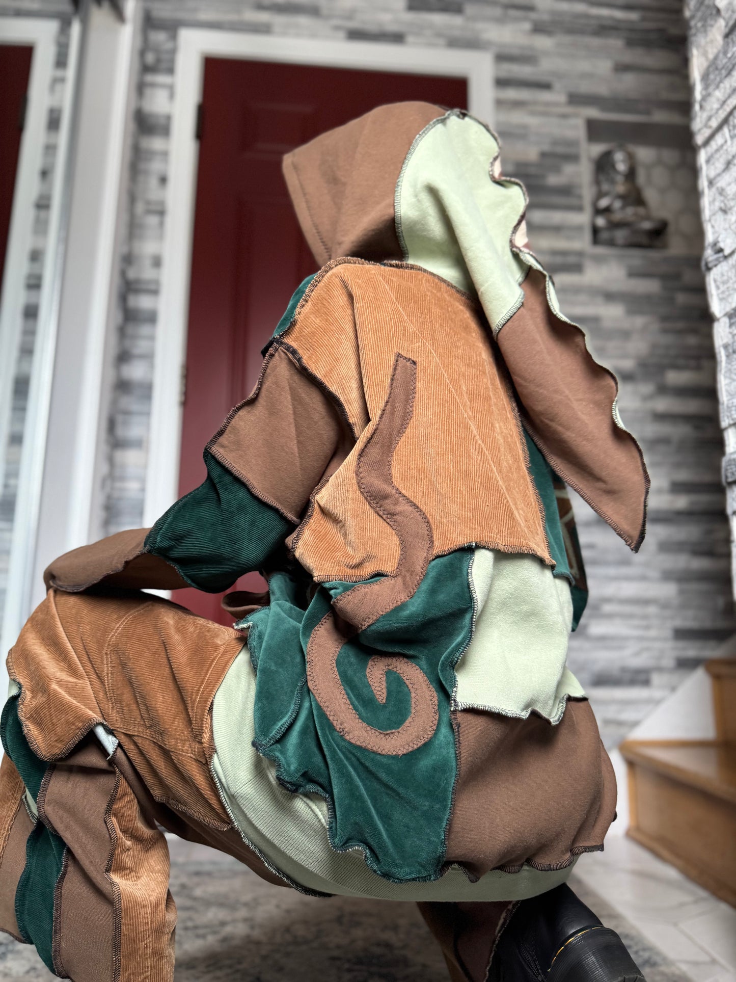 UPCYCLED SET - PATCHWORK WIZARD HOODIE & PANTS SET