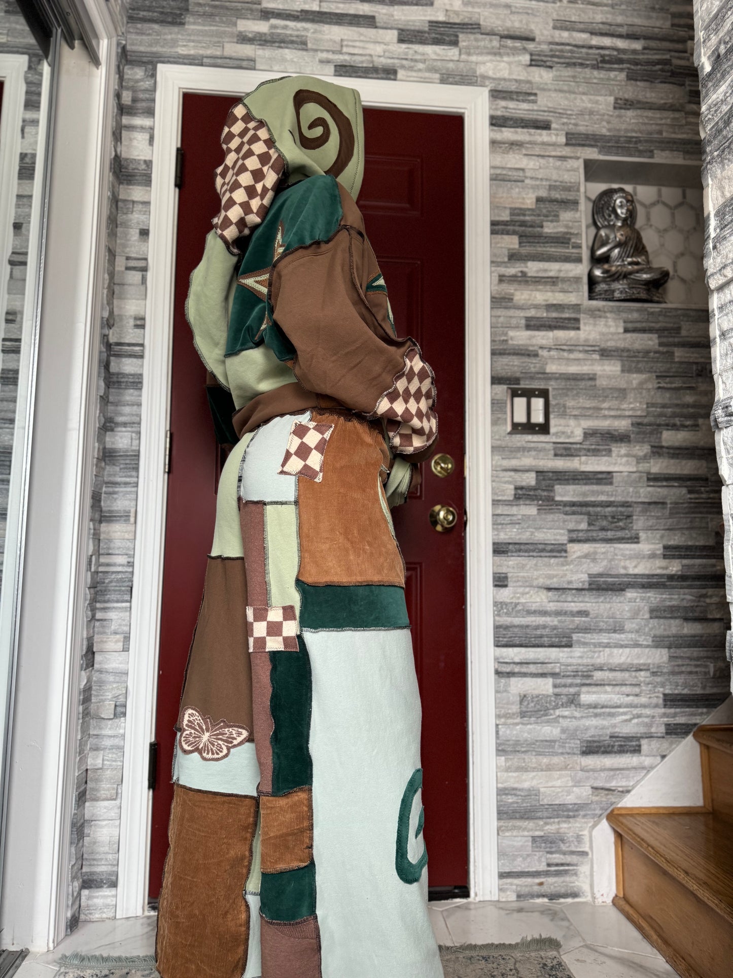 UPCYCLED SET - PATCHWORK WIZARD HOODIE & PANTS SET