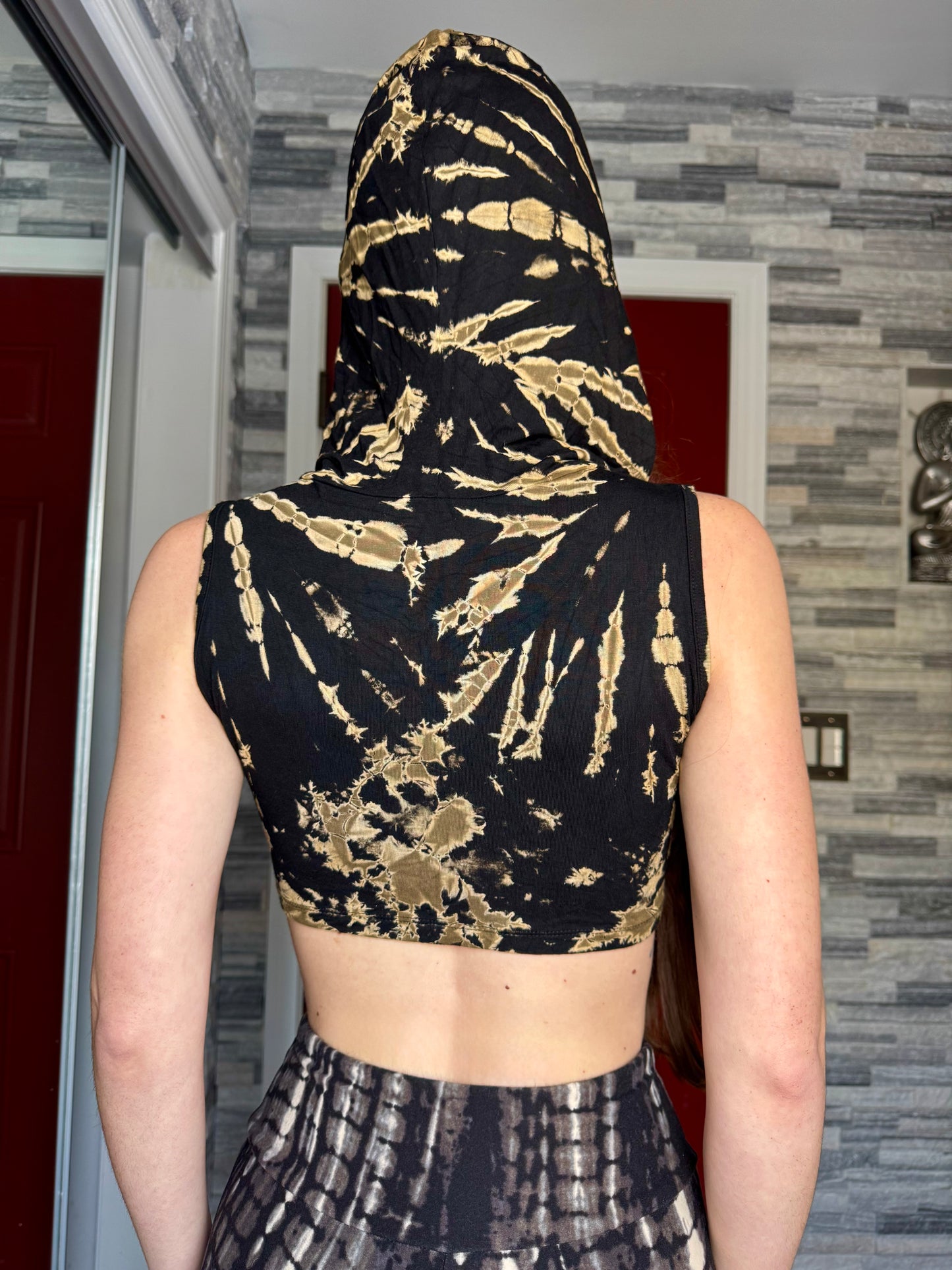 TIE DYE HOODED TANK TOP