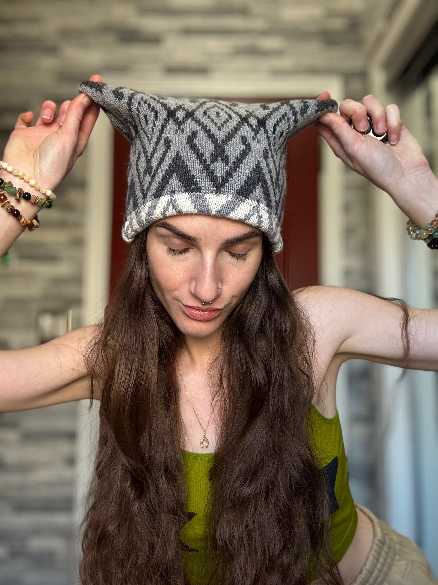 UPCYCLED BEANIE VIKING HAT