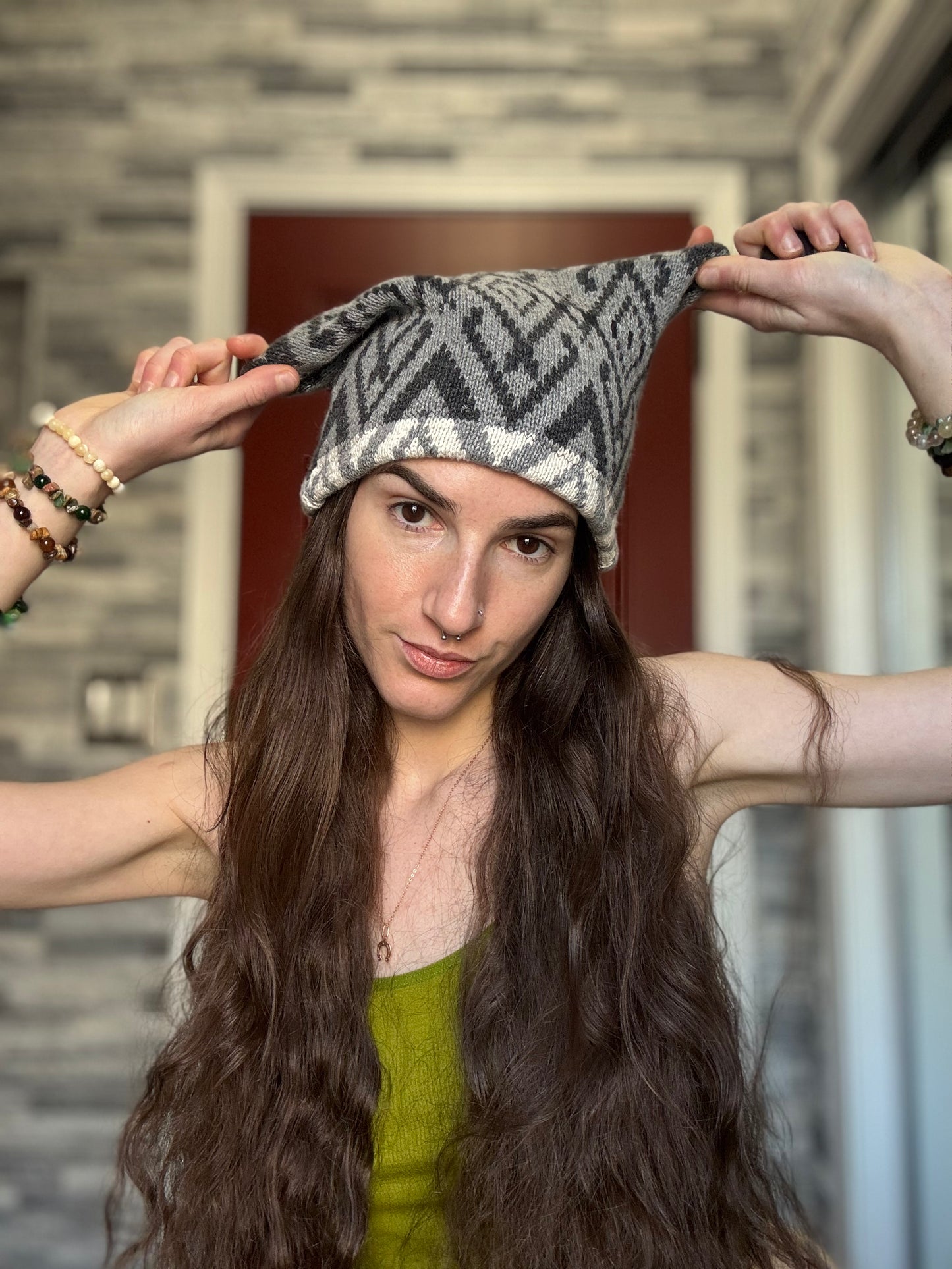 UPCYCLED BEANIE VIKING HAT