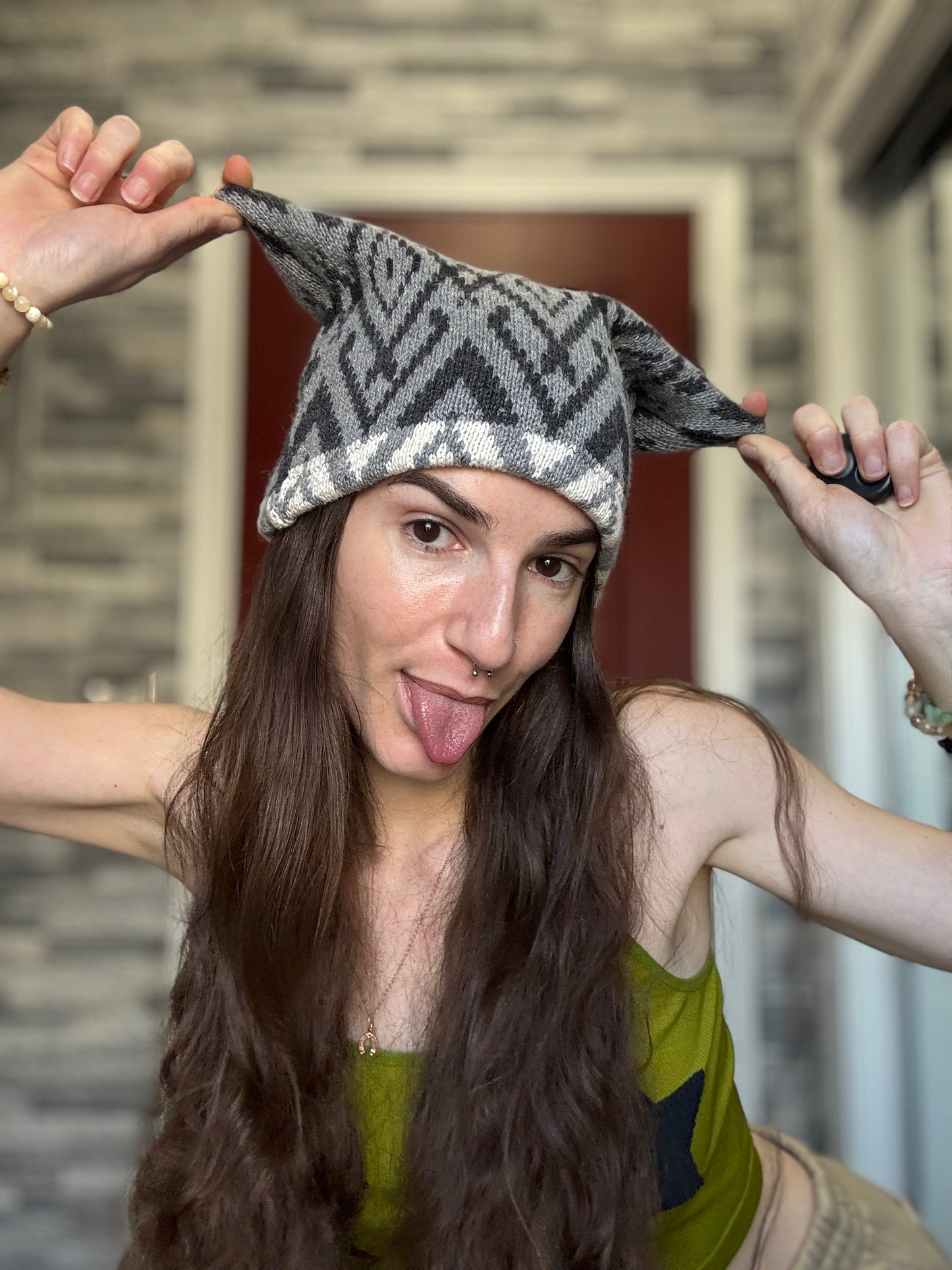 UPCYCLED BEANIE VIKING HAT