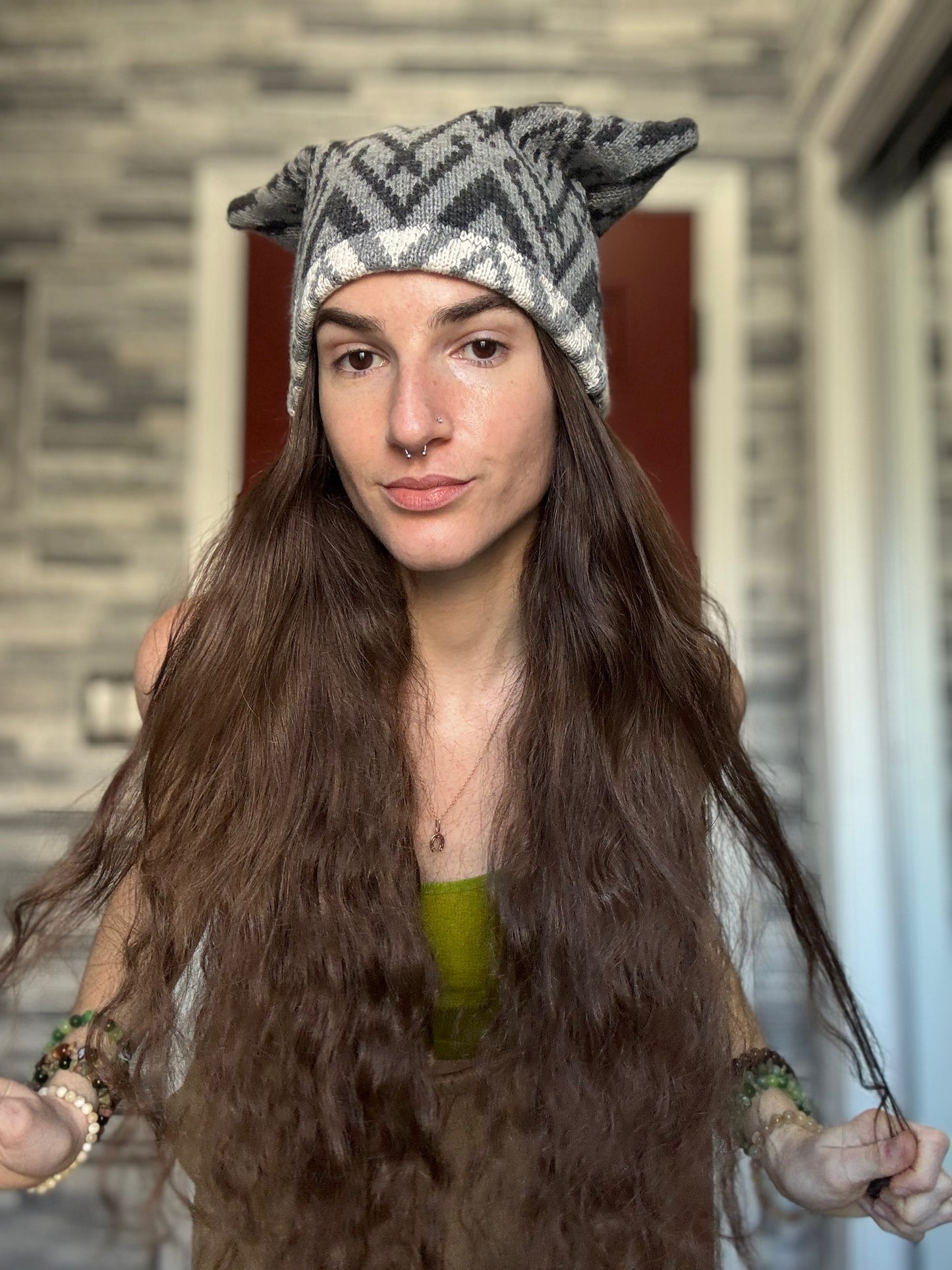 UPCYCLED BEANIE VIKING HAT