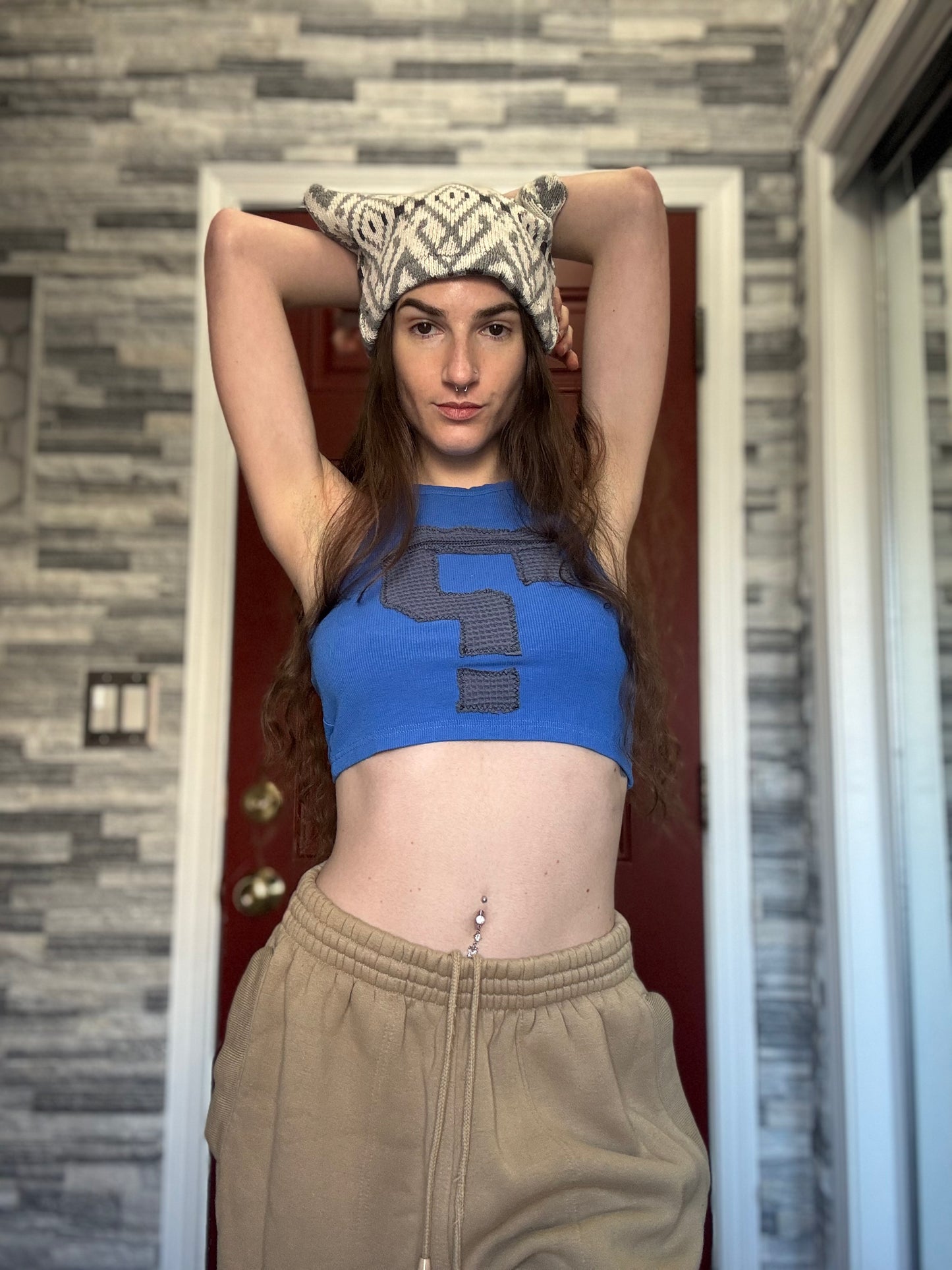 UPCYCLED BEANIE KITTY HAT