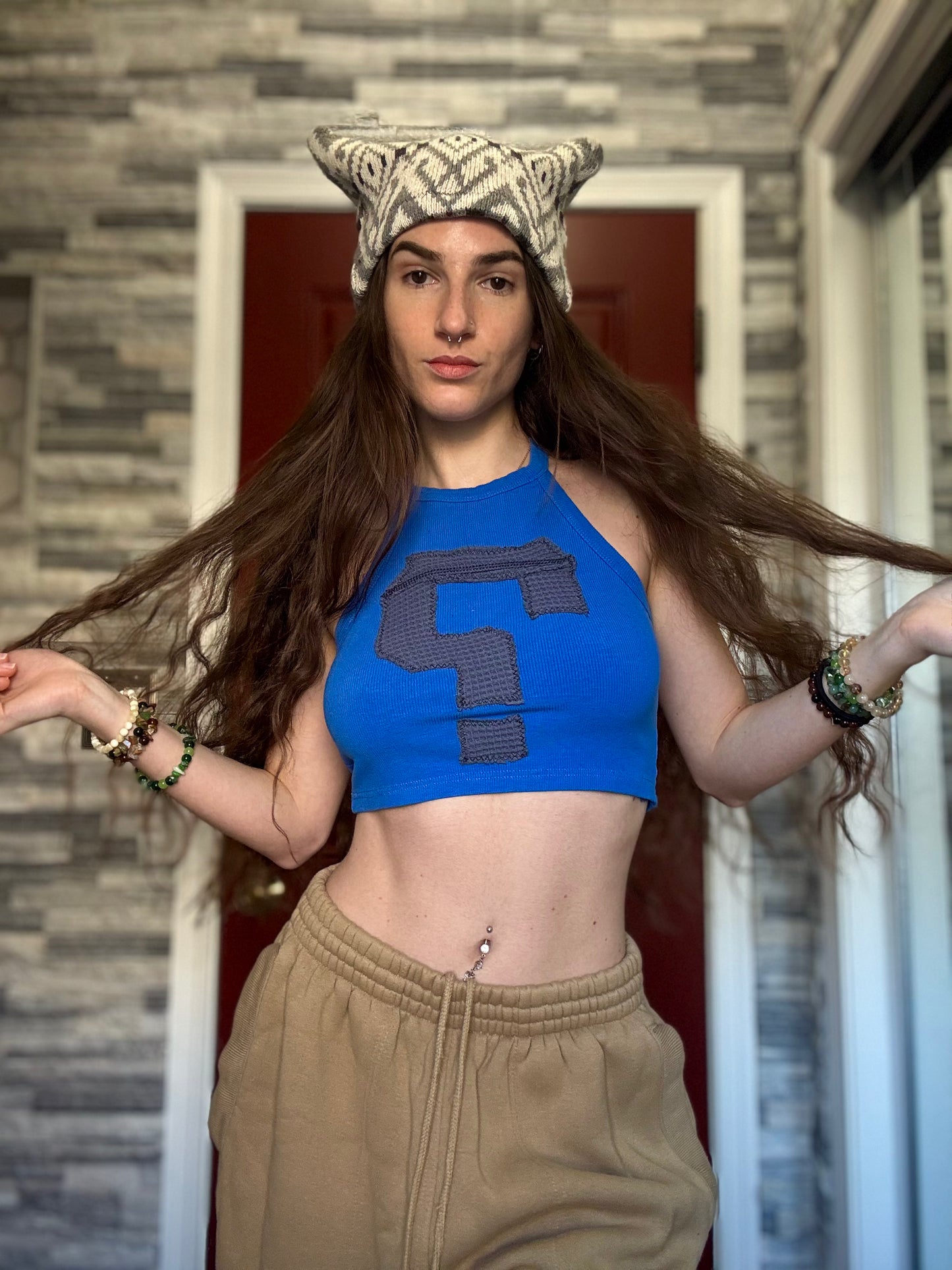 UPCYCLED BEANIE KITTY HAT