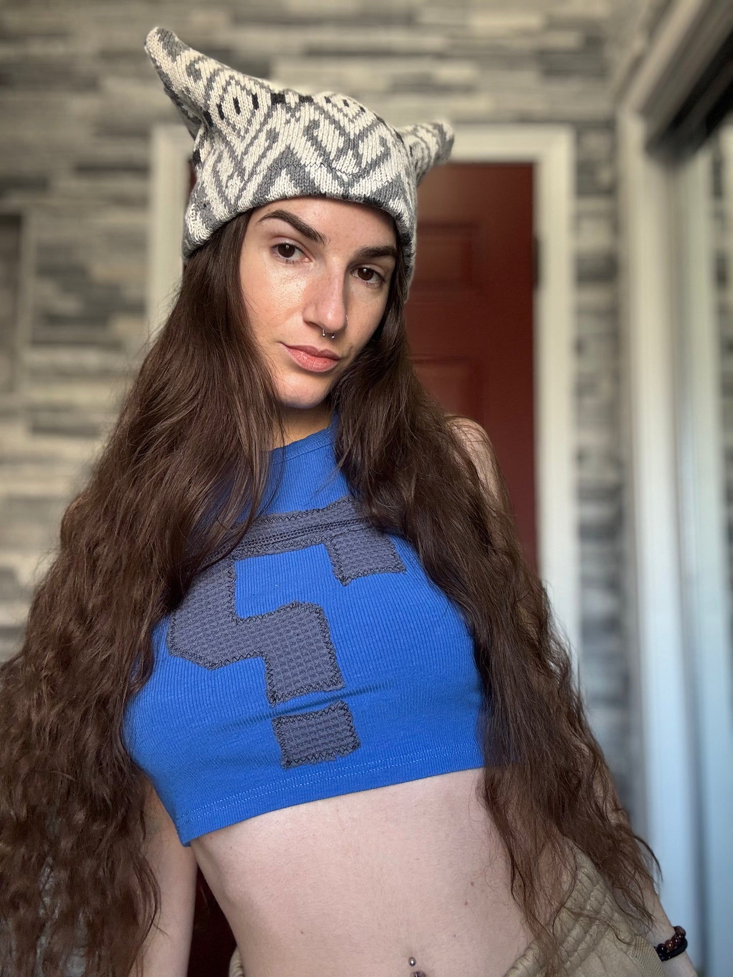 UPCYCLED BEANIE KITTY HAT