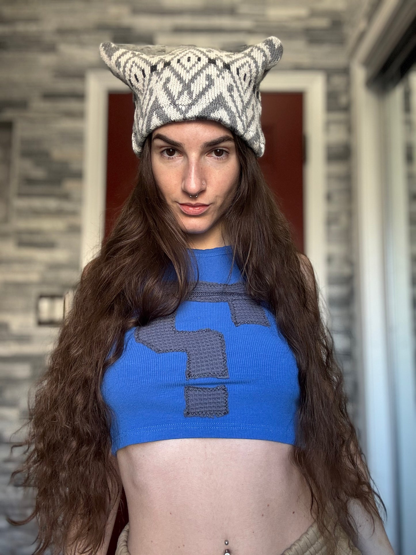 UPCYCLED BEANIE KITTY HAT