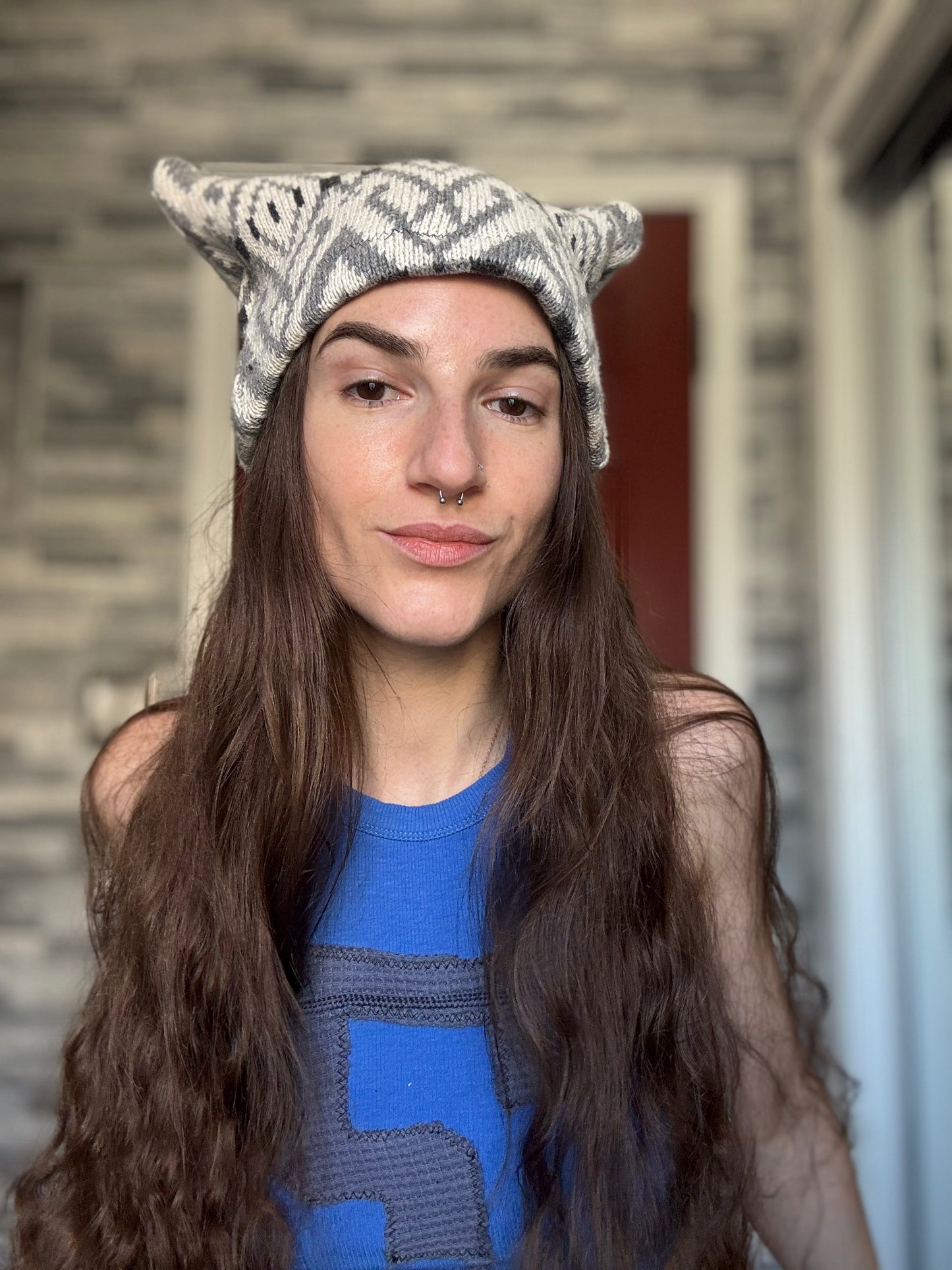 UPCYCLED BEANIE KITTY HAT