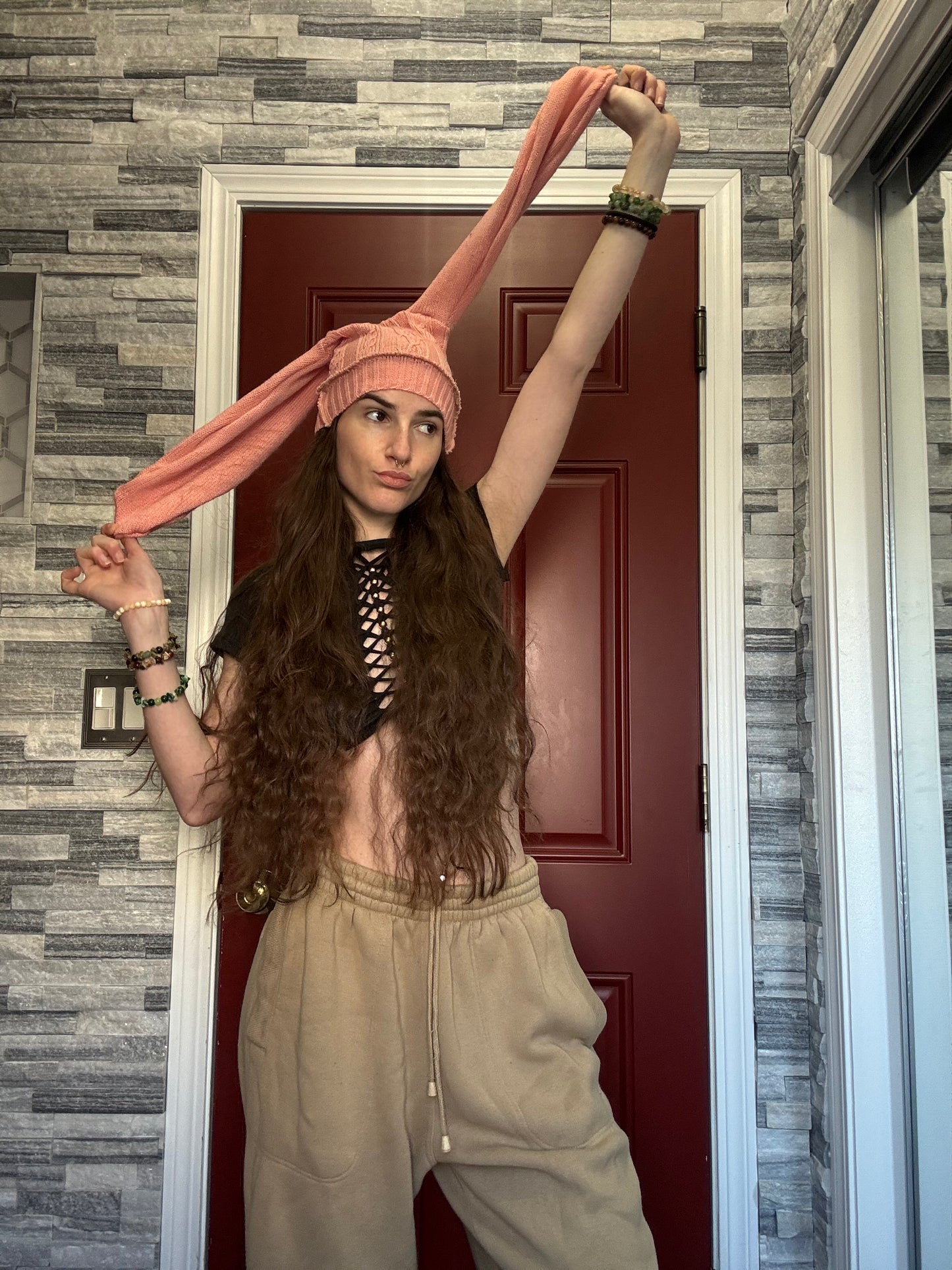 UPCYCLED BEANIE BUNNY HAT