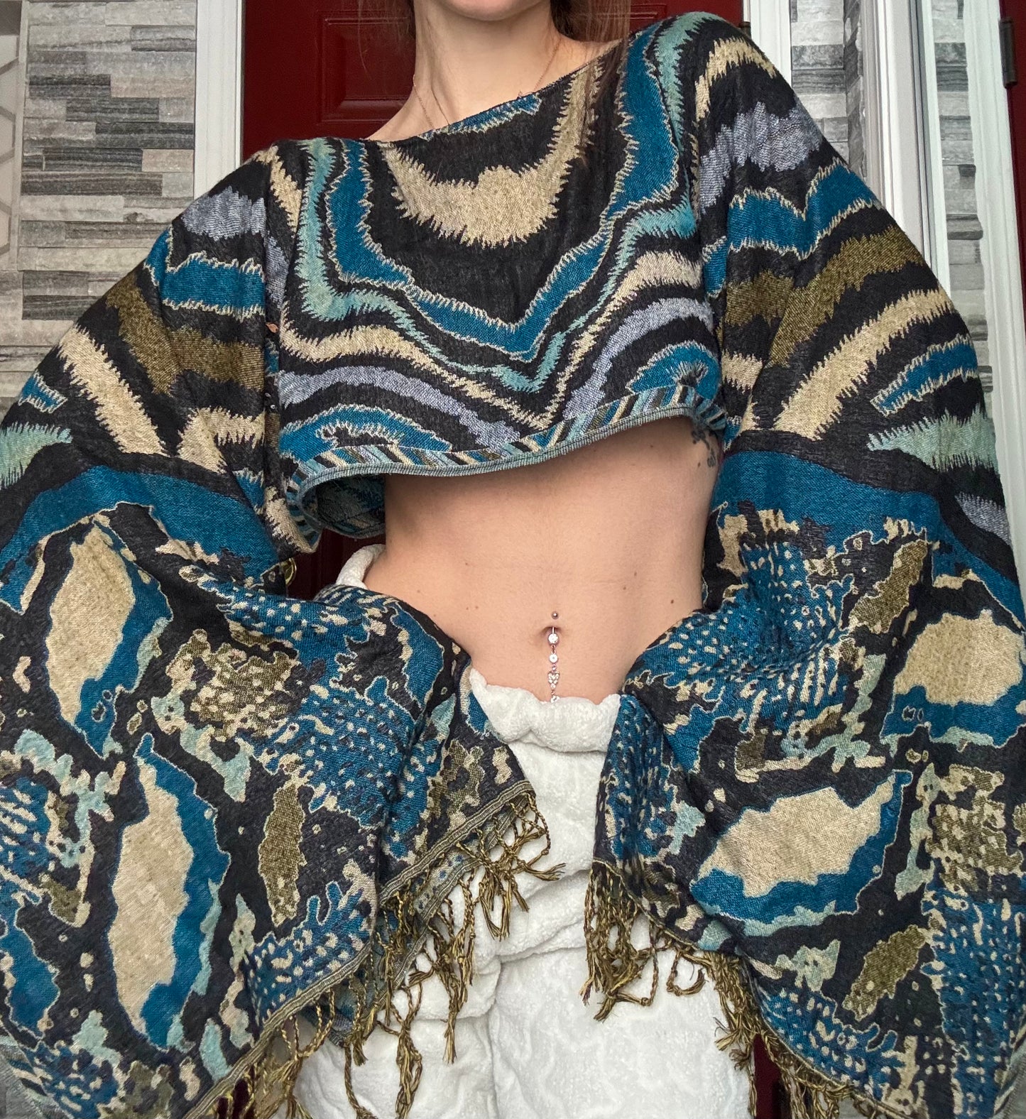 WAVY BABY REWORKED PASHMINA TOP