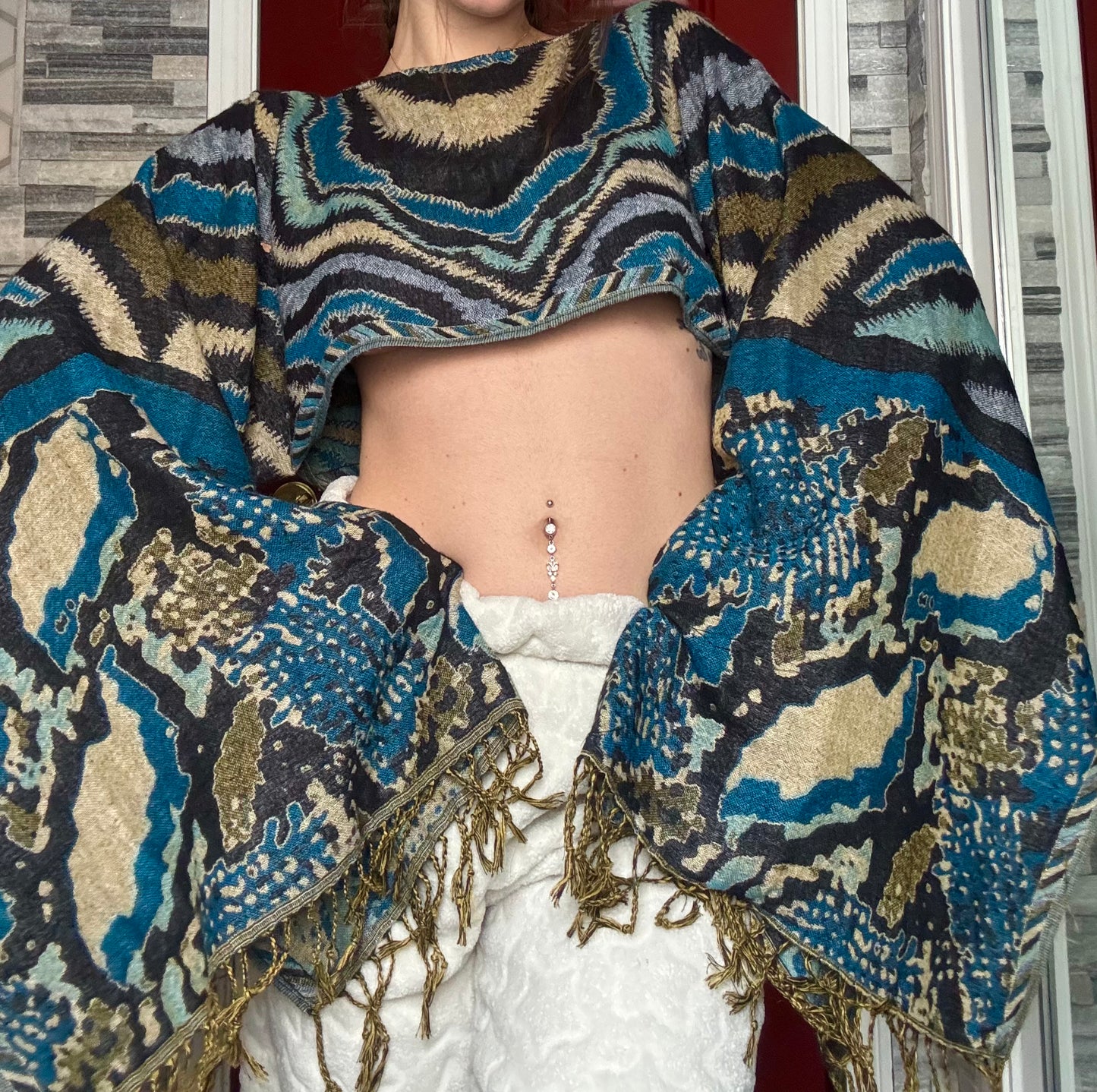 WAVY BABY REWORKED PASHMINA TOP