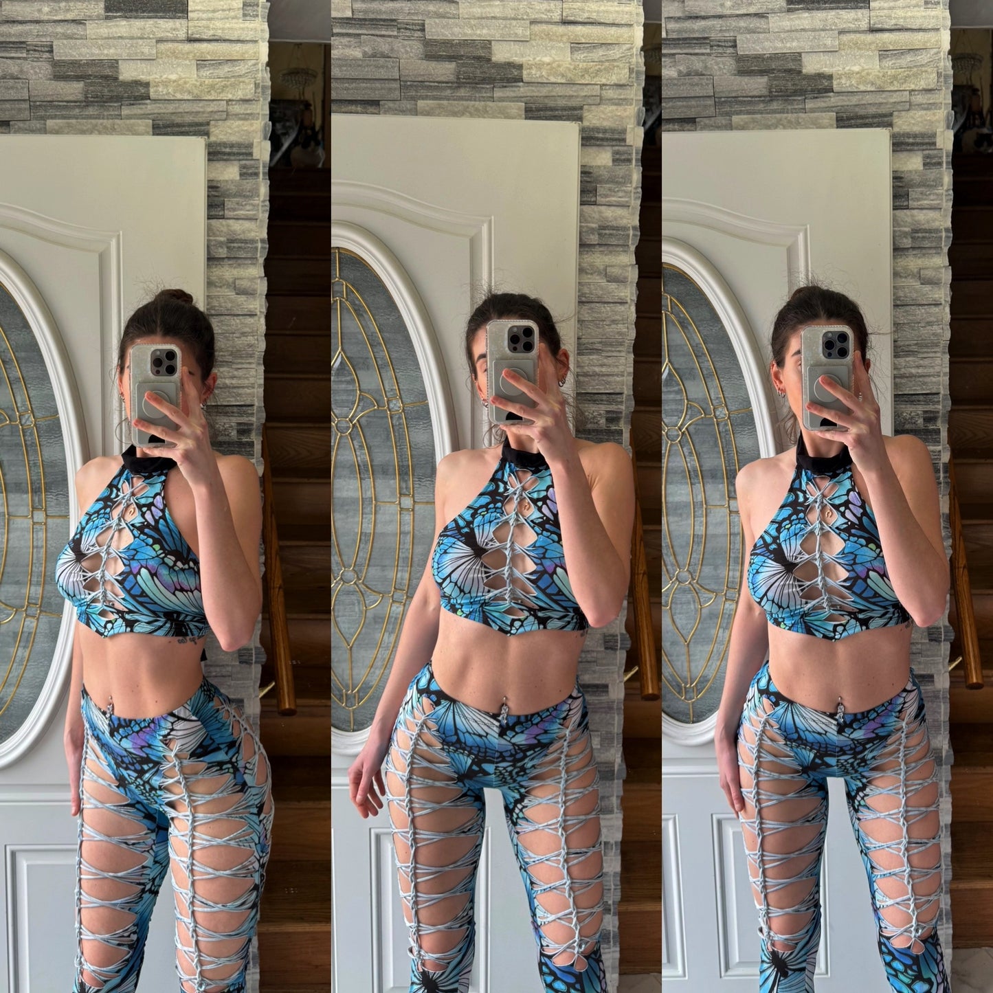 BRAIDED BUTTERFLY TWO PIECE SET