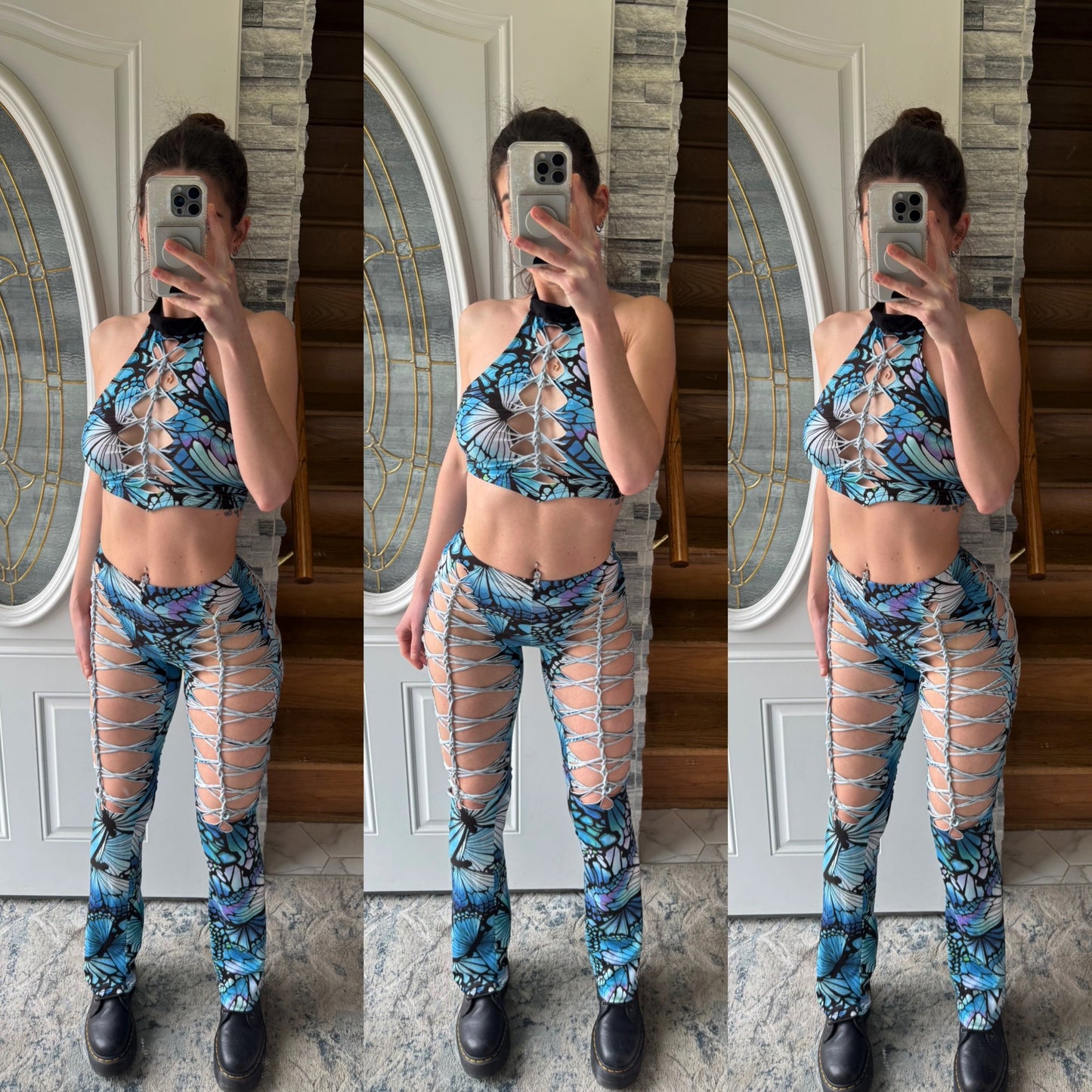 BRAIDED BUTTERFLY TWO PIECE SET