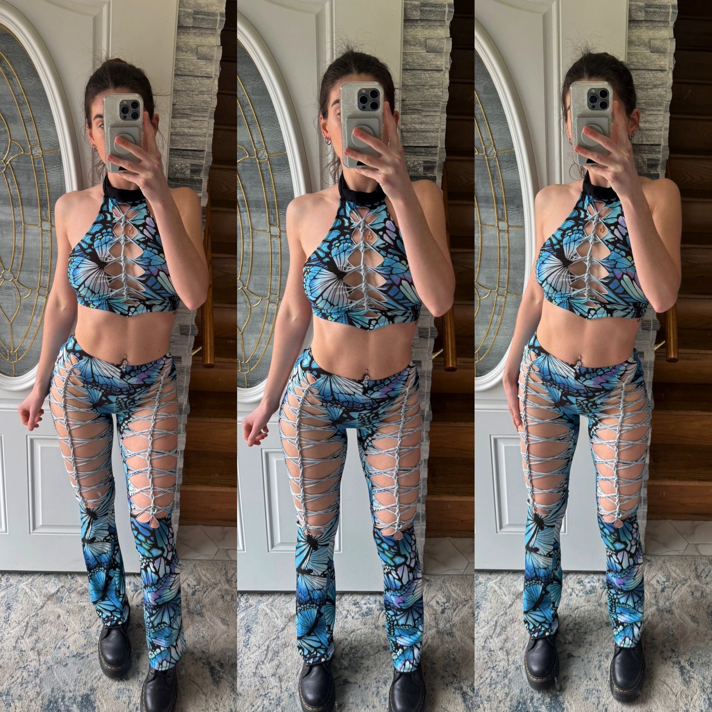 BRAIDED BUTTERFLY TWO PIECE SET