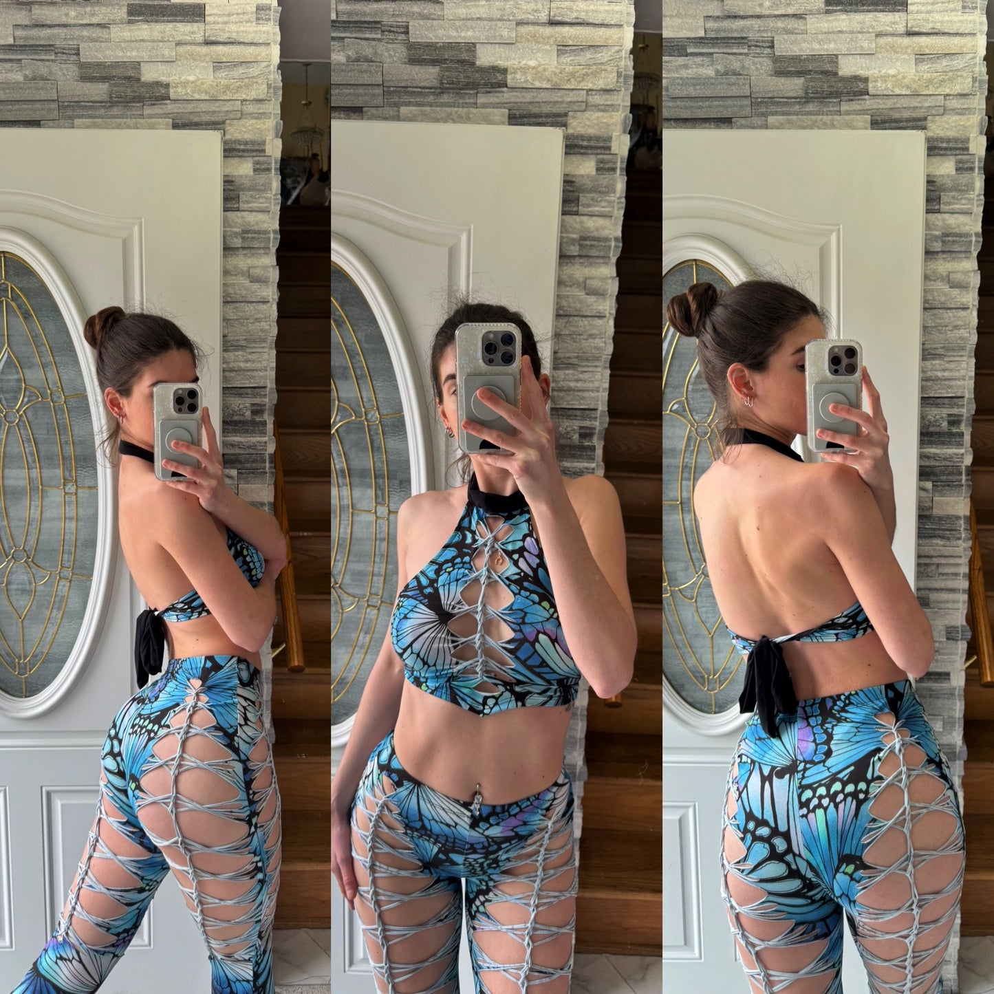 BRAIDED BUTTERFLY TWO PIECE SET