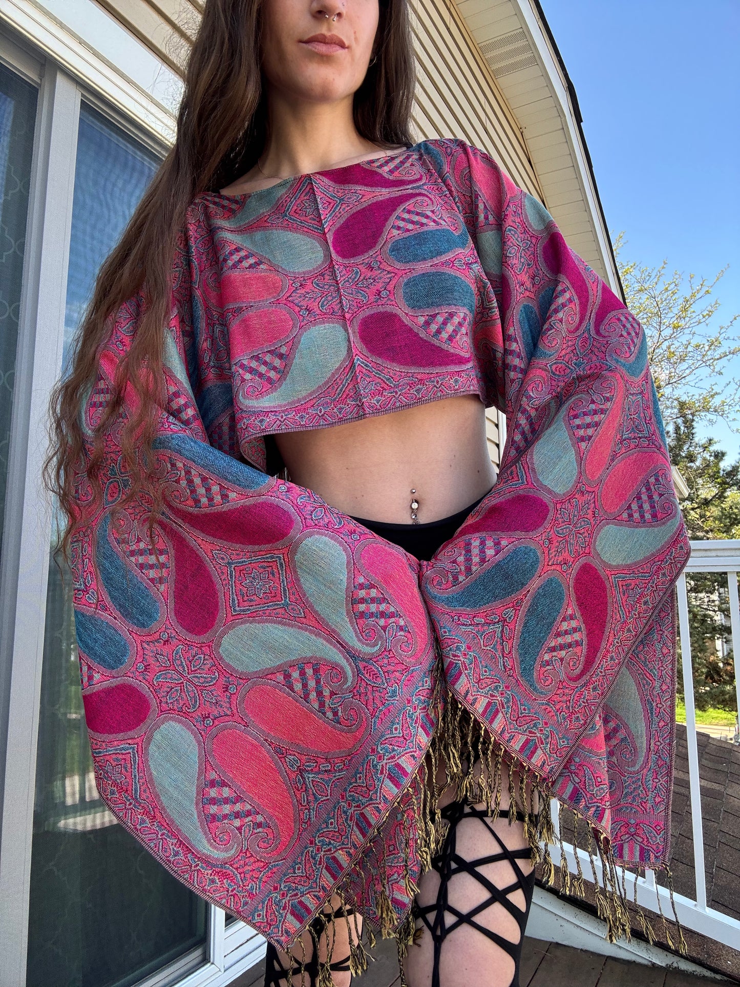 REWORKED PASHMINA TOPS