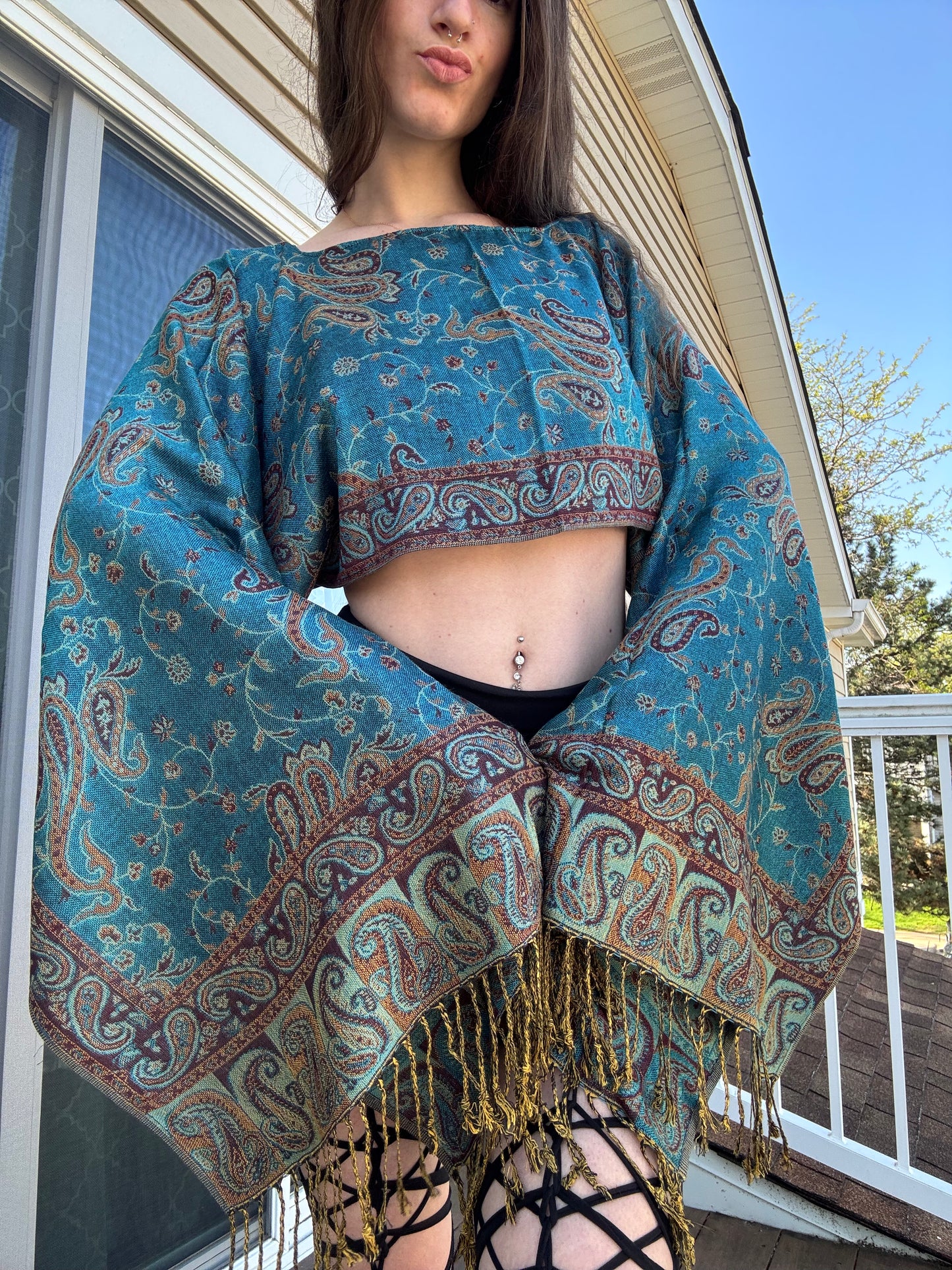 REWORKED PASHMINA TOPS