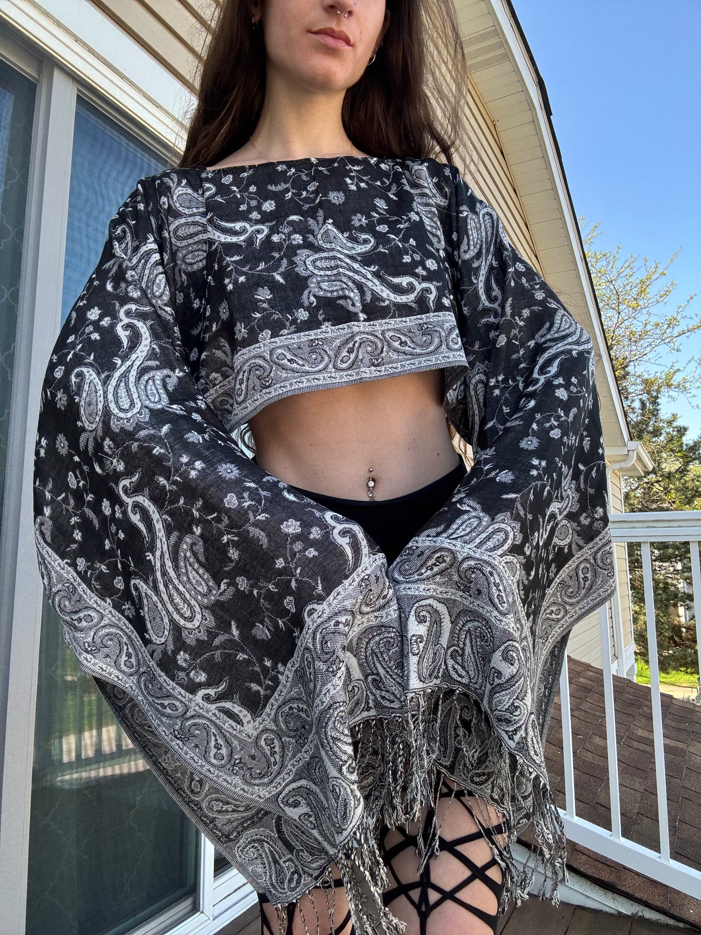REWORKED PASHMINA TOPS