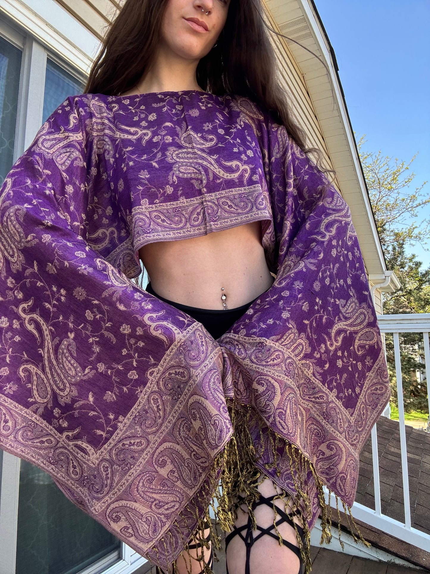 REWORKED PASHMINA TOPS