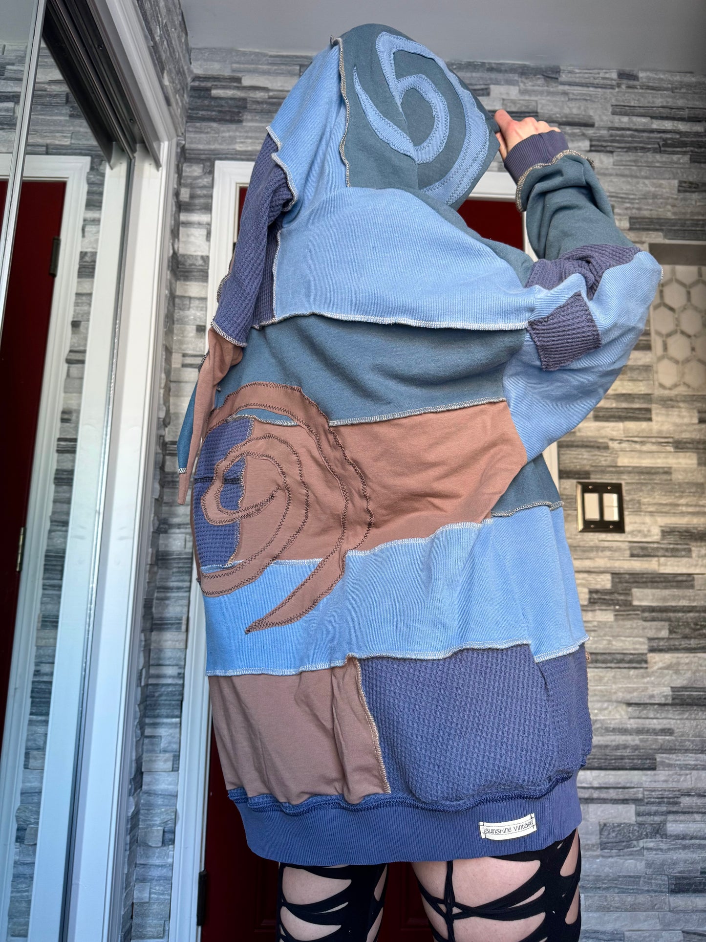 UPCYCLED PATCHWORK HOODIE