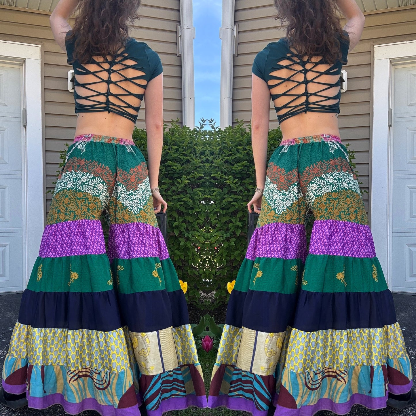 FOREST WIDE LEG FUNKY DANCE PANTS