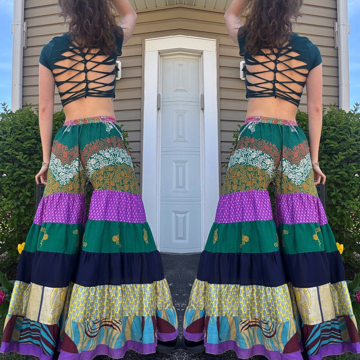 FOREST WIDE LEG FUNKY DANCE PANTS