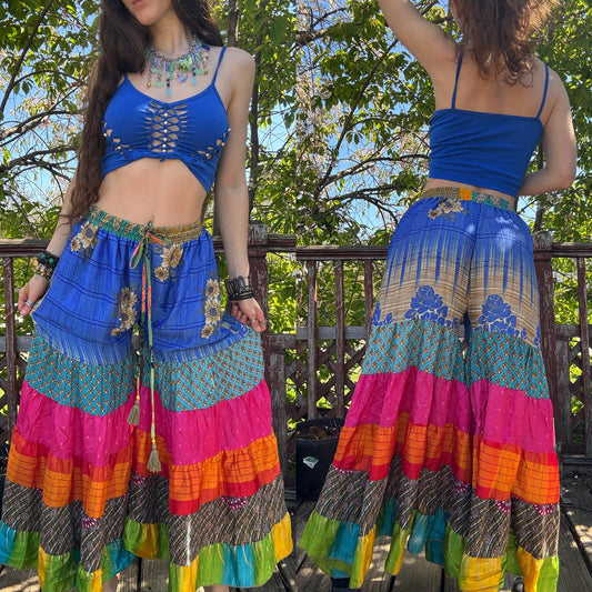 RAINBOW WIDE LEG FUNKY DANCE PANTS