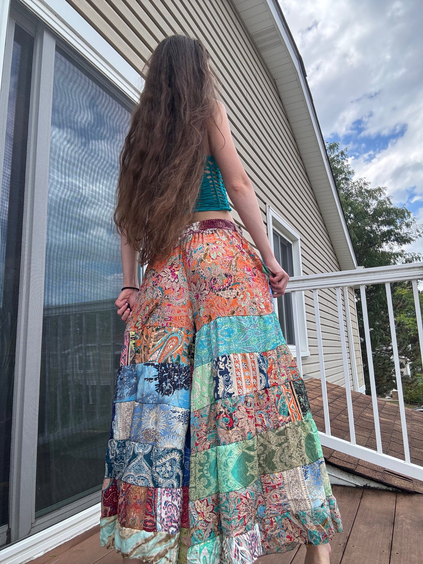 FUNKY WIDE LEG BOHO PANTS
