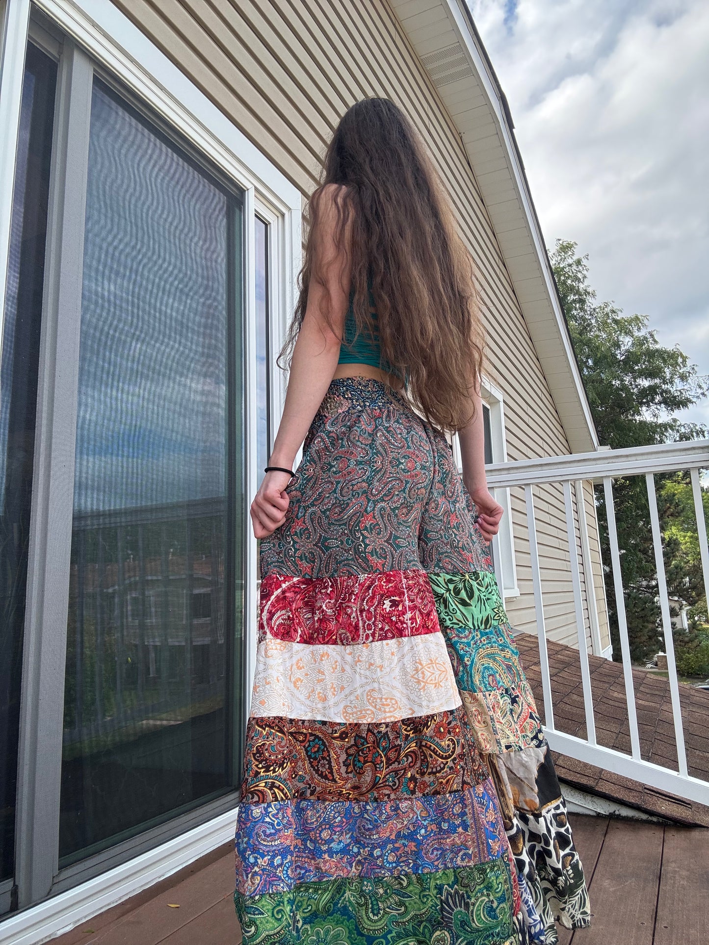 PAISLEY FUNKY WIDE LEG BOHO PANTS