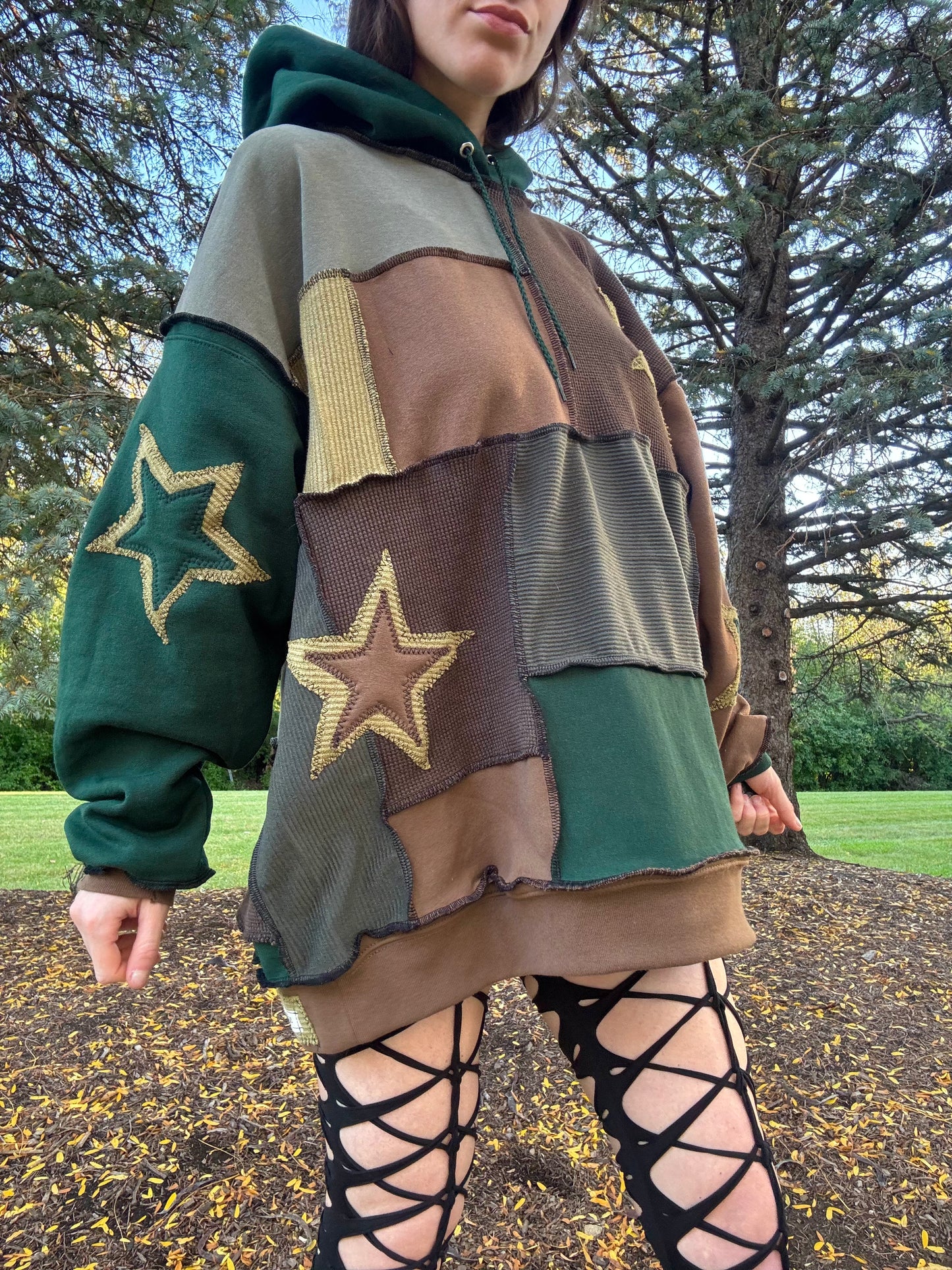 FOREST PATCHWORK HOODIE
