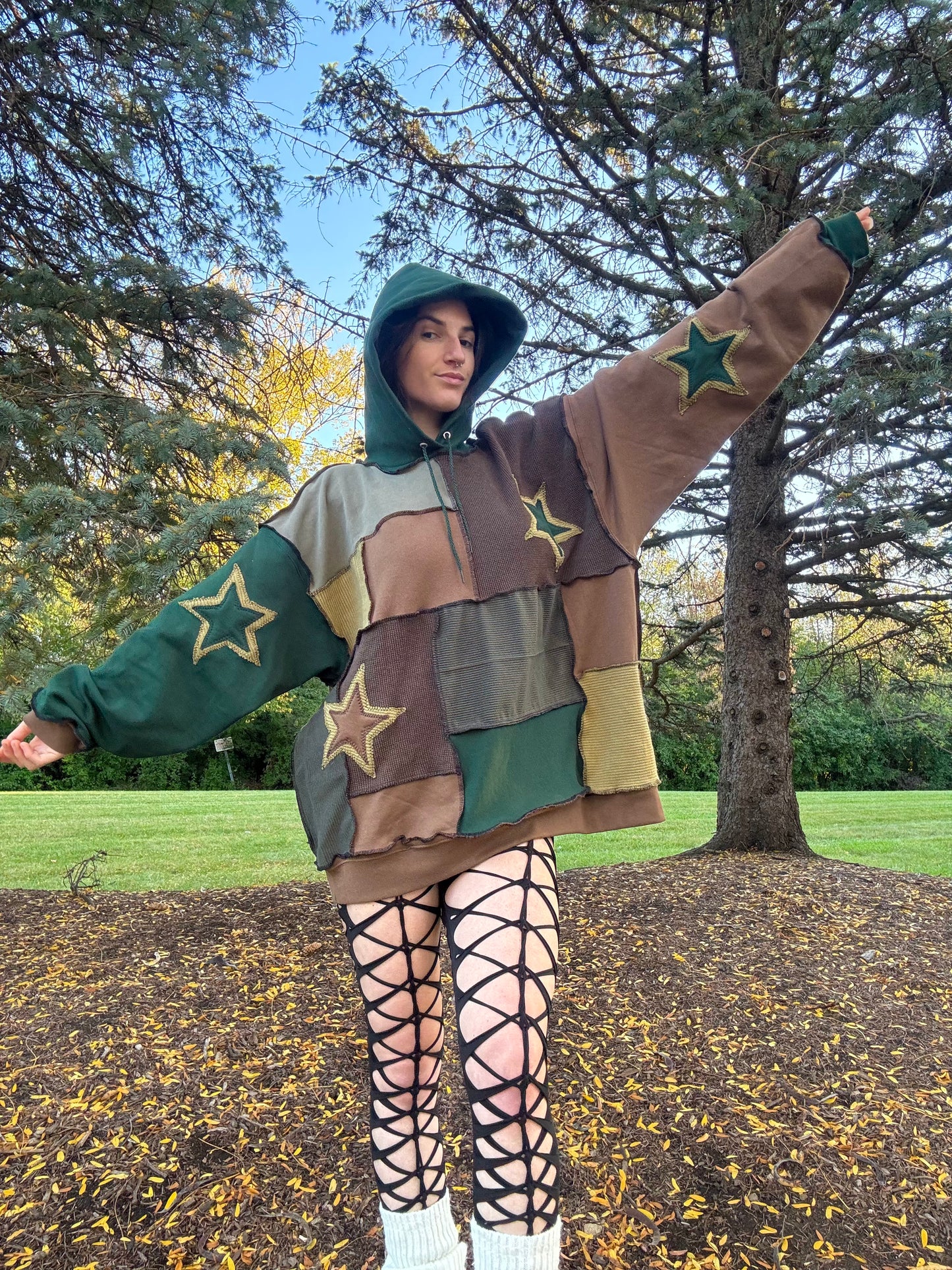 FOREST PATCHWORK HOODIE