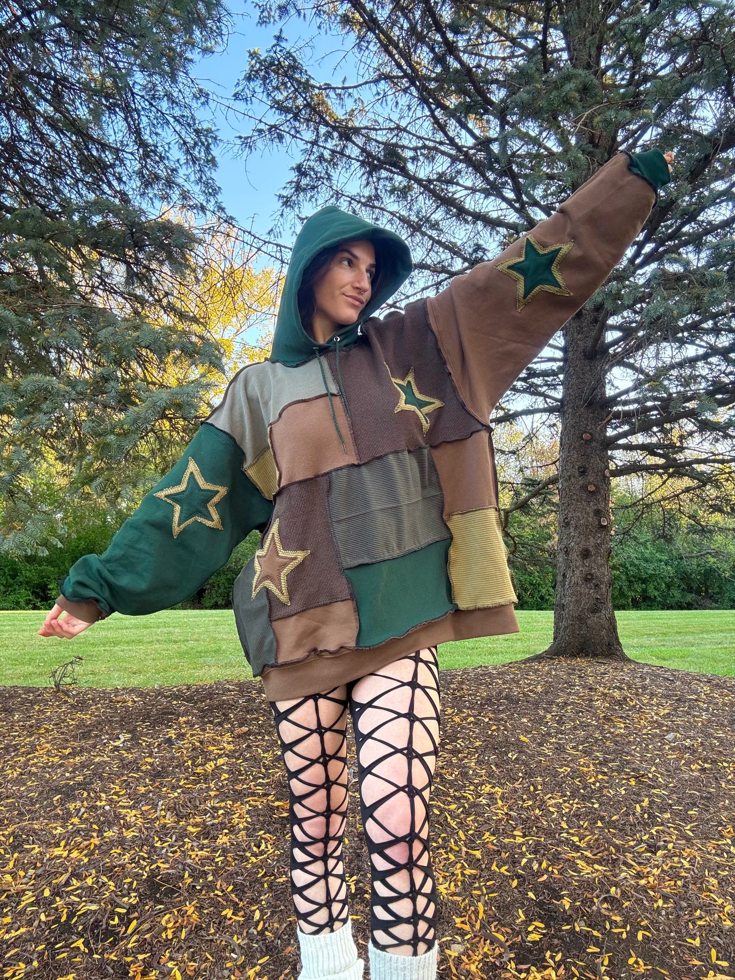 FOREST PATCHWORK HOODIE
