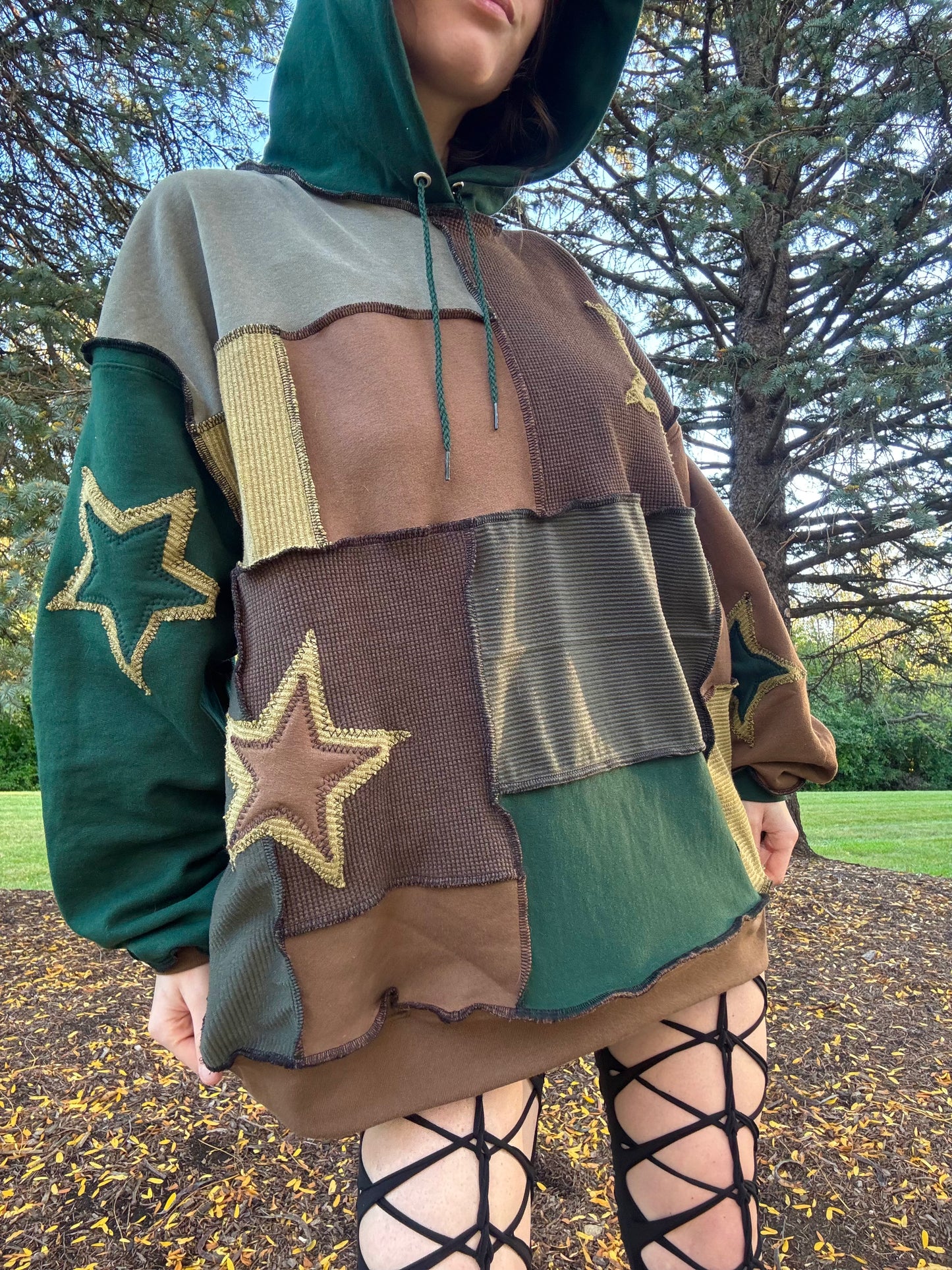 FOREST PATCHWORK HOODIE