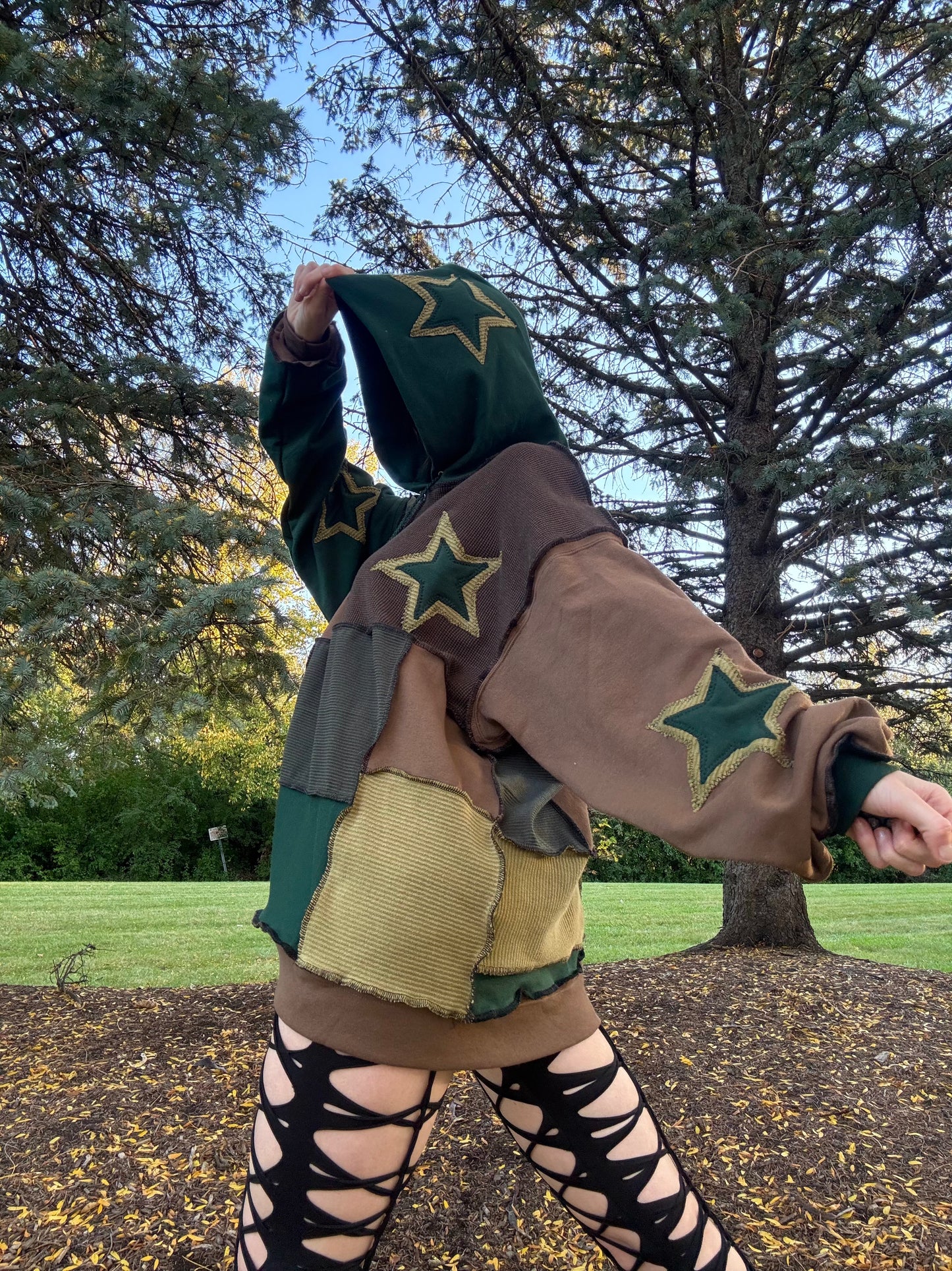 FOREST PATCHWORK HOODIE