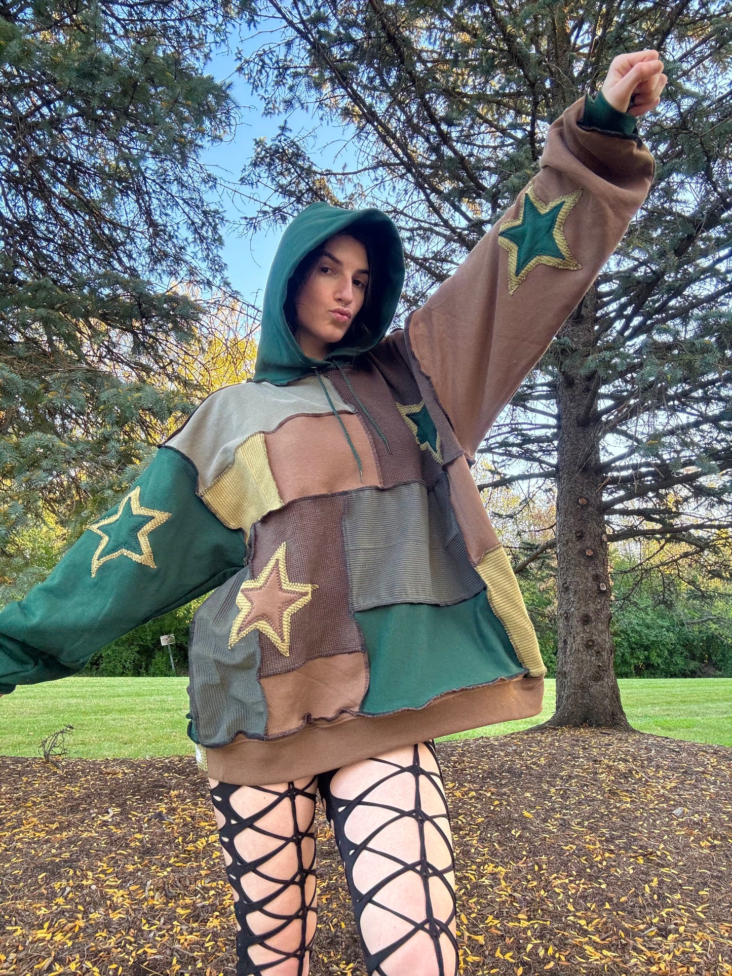 FOREST PATCHWORK HOODIE