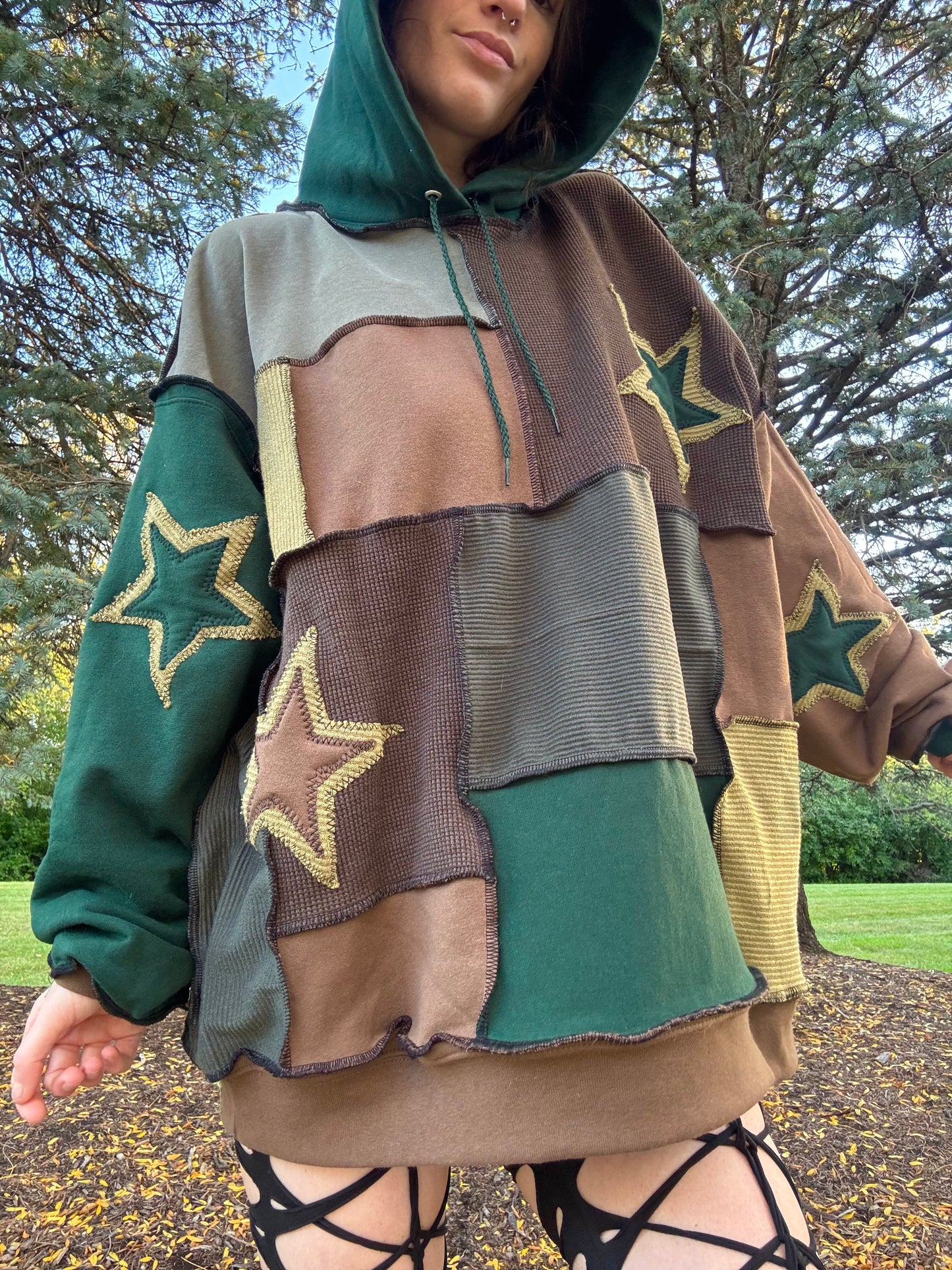 FOREST PATCHWORK HOODIE