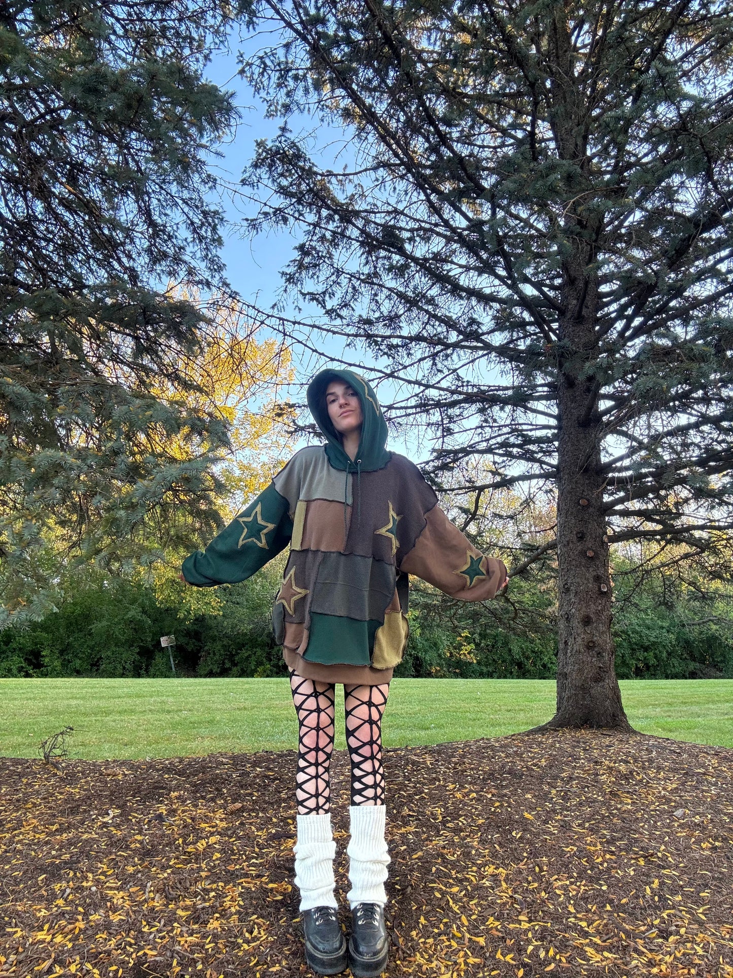 FOREST PATCHWORK HOODIE